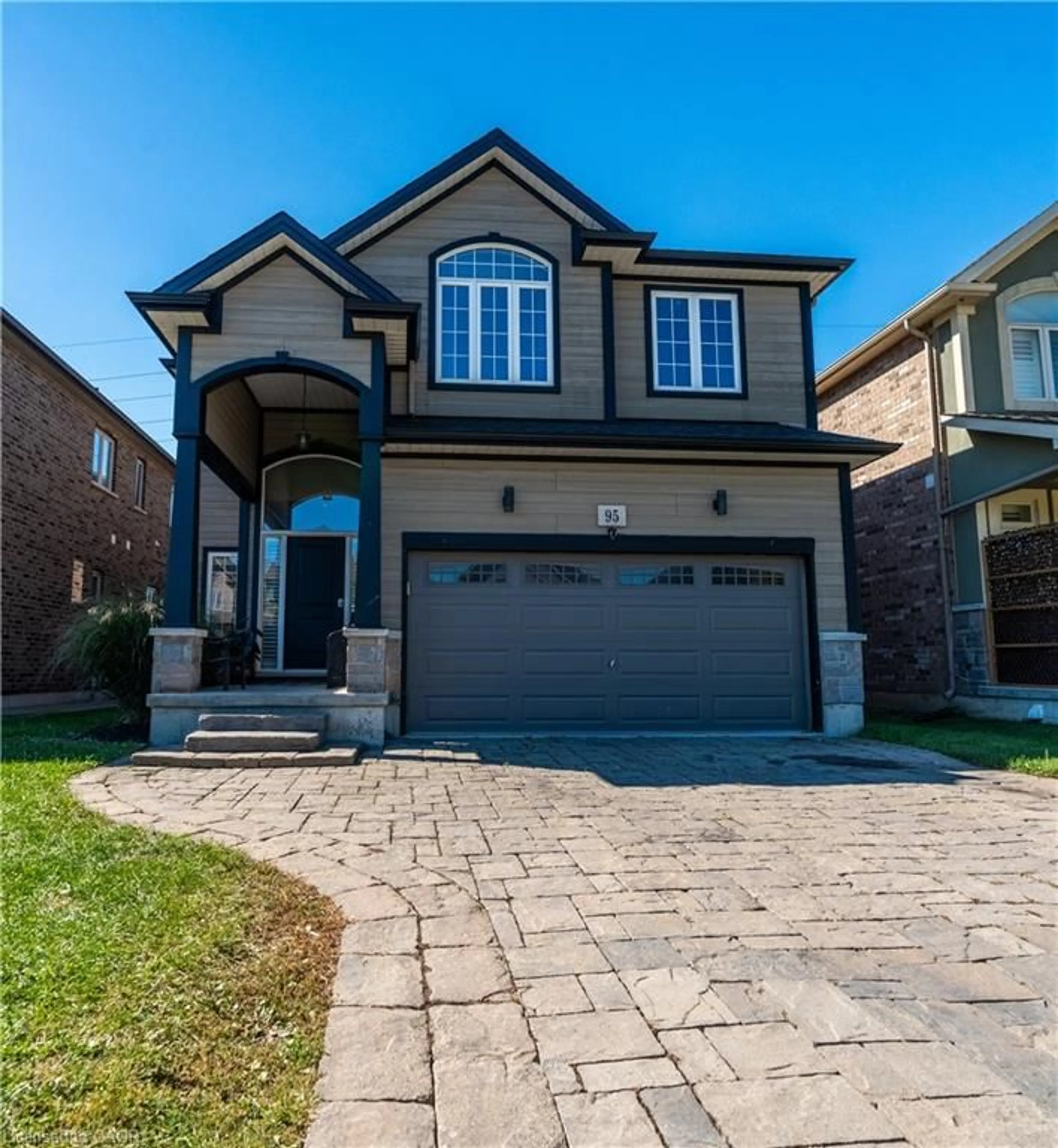 Home with brick exterior material, street for 95 Greti Dr, Hamilton Ontario L9B 0E3