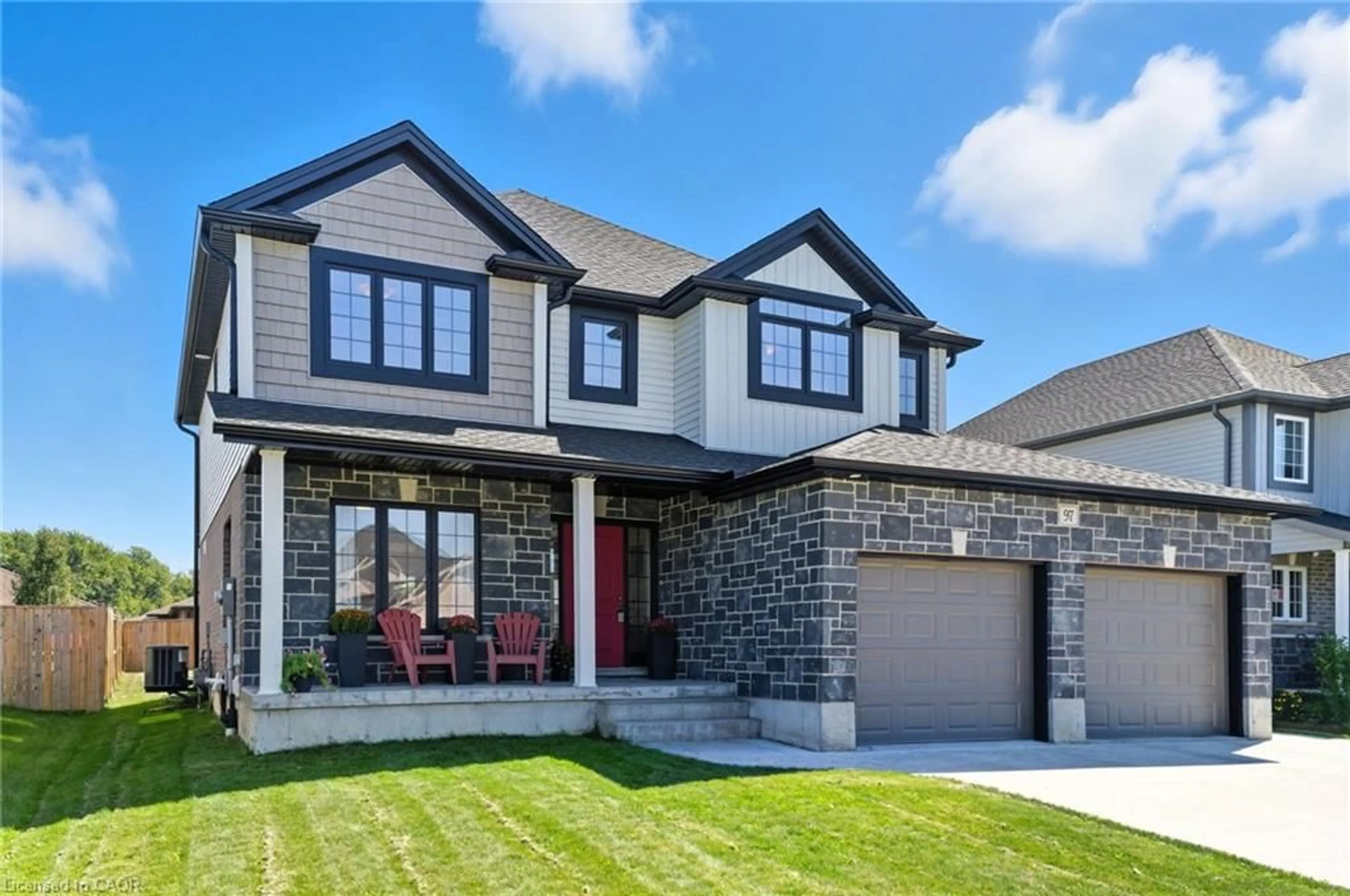 Home with brick exterior material, street for 97 Forbes Cres, Listowel Ontario N4W 0B8