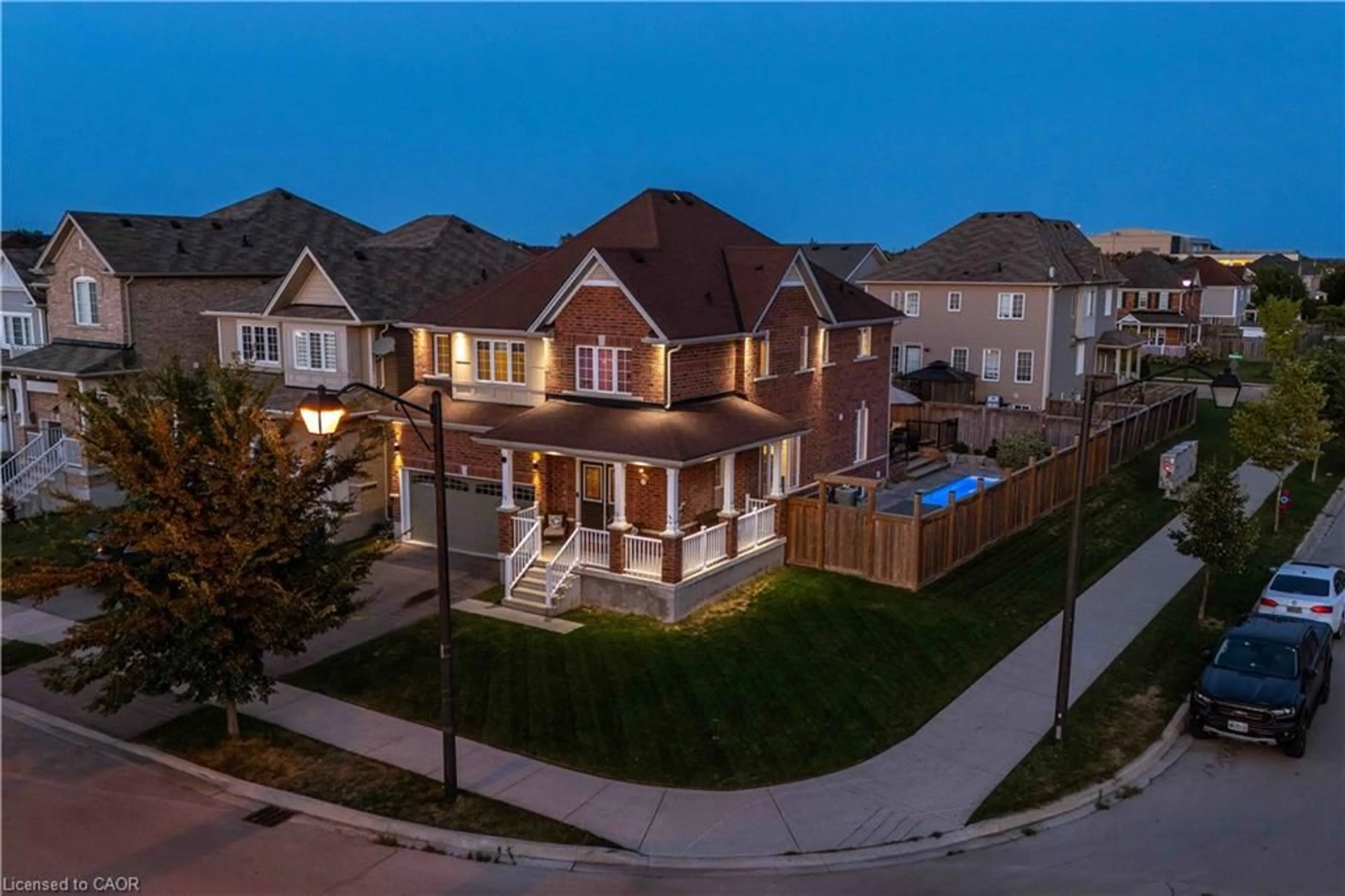A pic from outside/outdoor area/front of a property/back of a property/a pic from drone, street for 211 Odonnel Dr, Binbrook Ontario L0R 1C0
