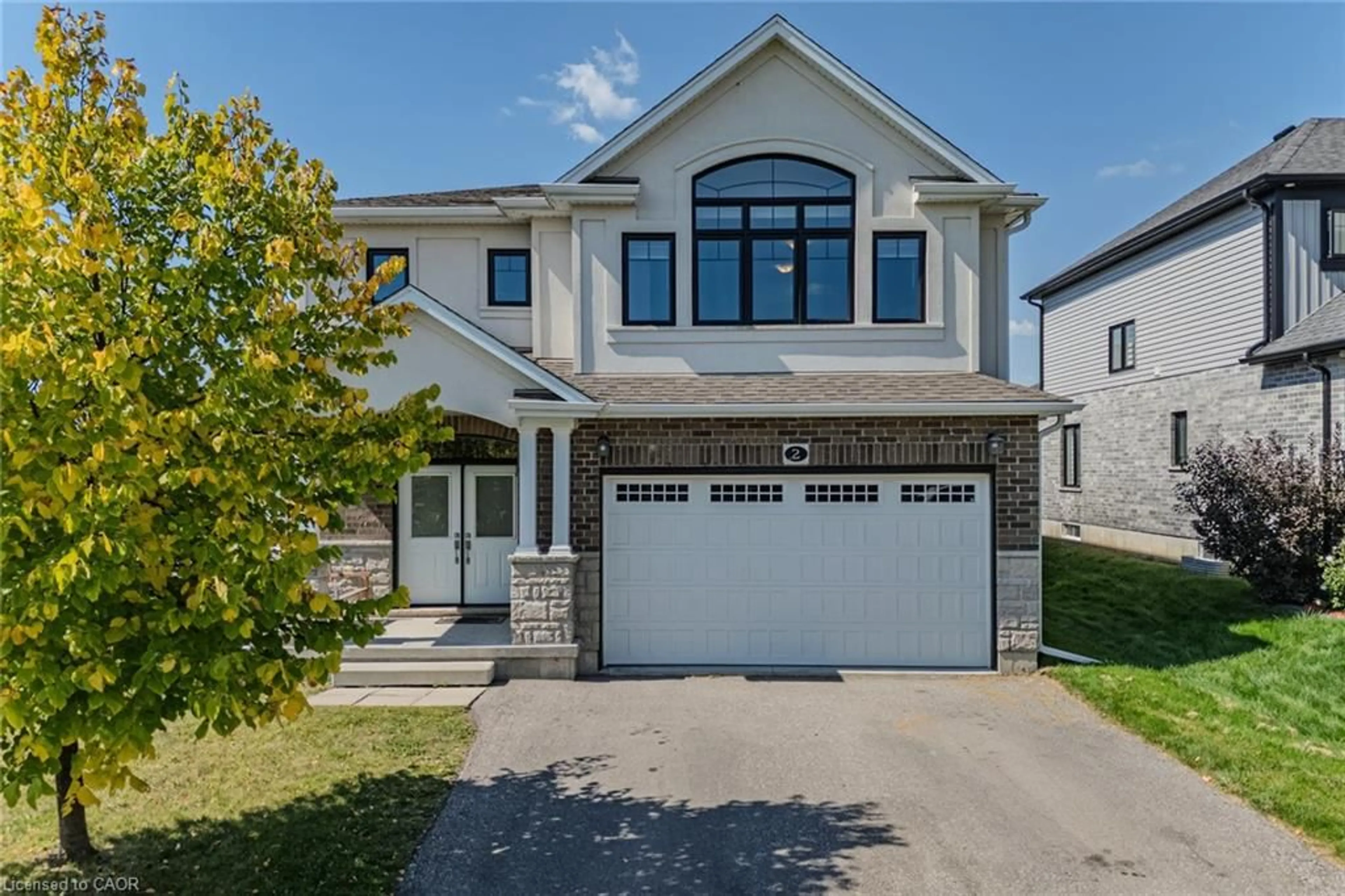 Home with vinyl exterior material, street for 2 Sedge Ave, Simcoe Ontario N3Y 0E1
