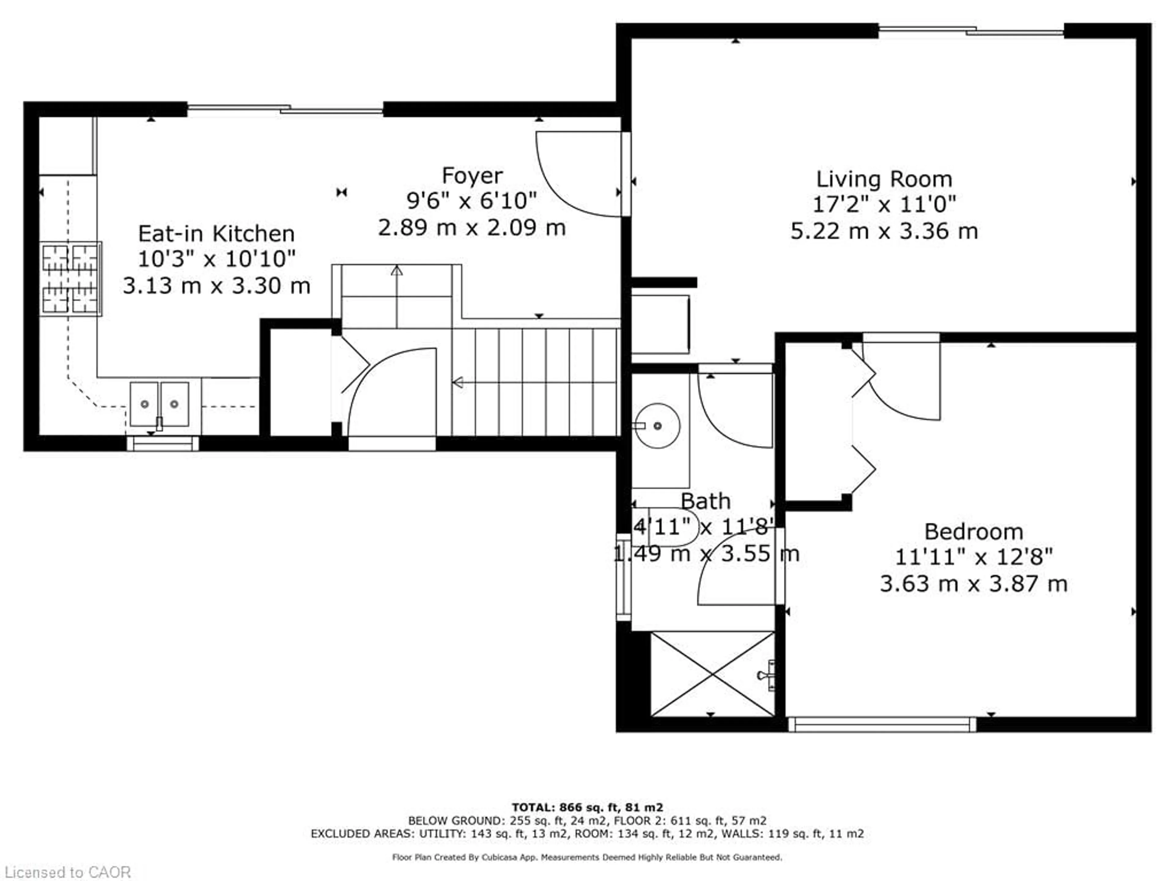 Floor plan for 13 George St, Langton Ontario N4G 3S8