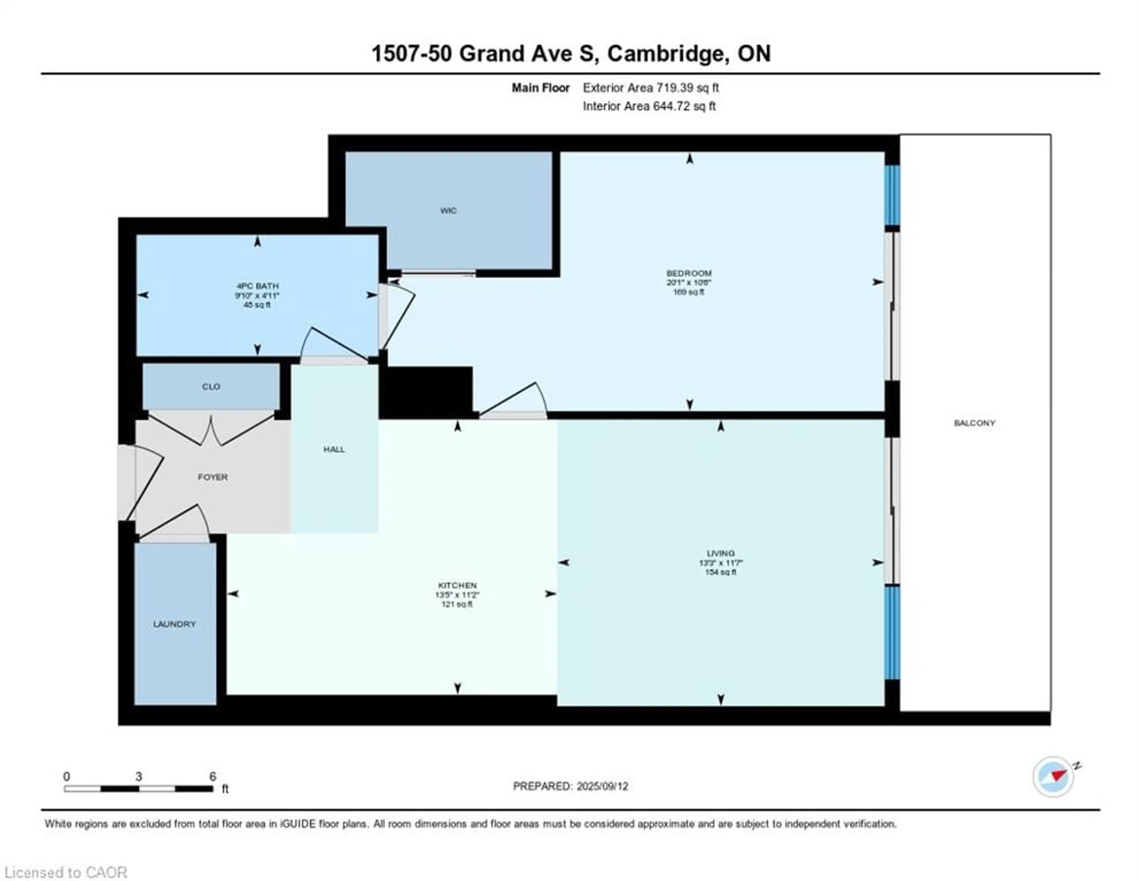 Floor plan for 50 Grand Ave #1507, Cambridge Ontario N1S 0C2