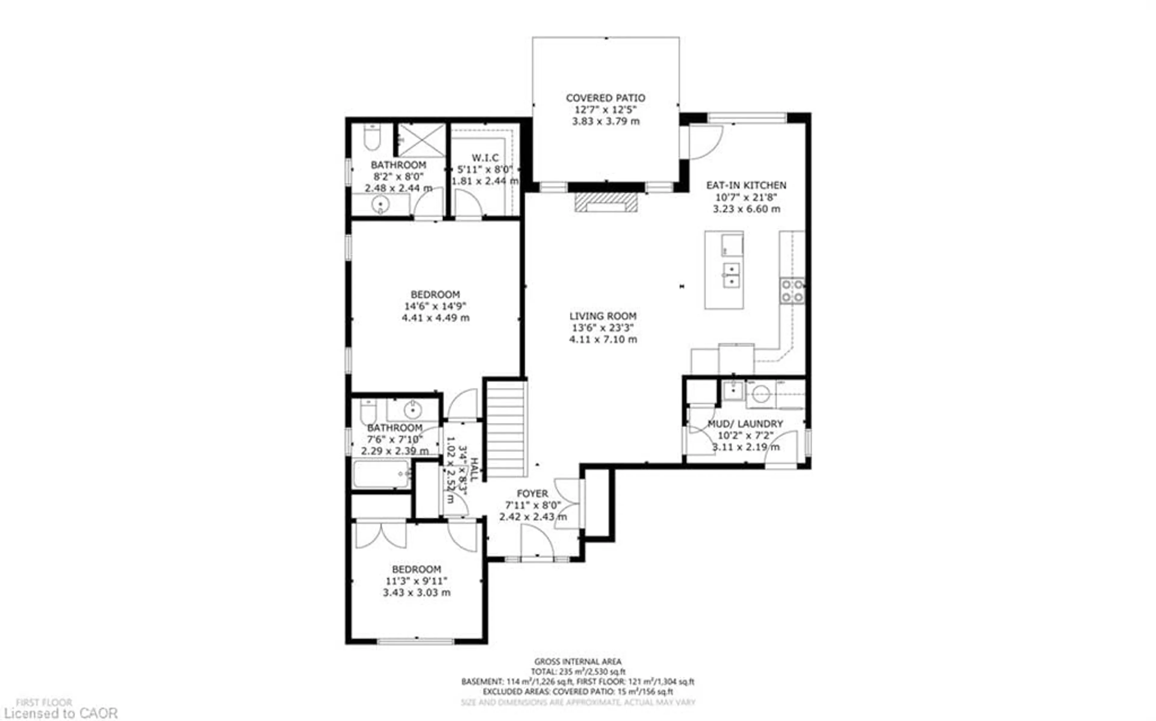 Floor plan for 200 Oak St, Simcoe Ontario N3Y 0B5