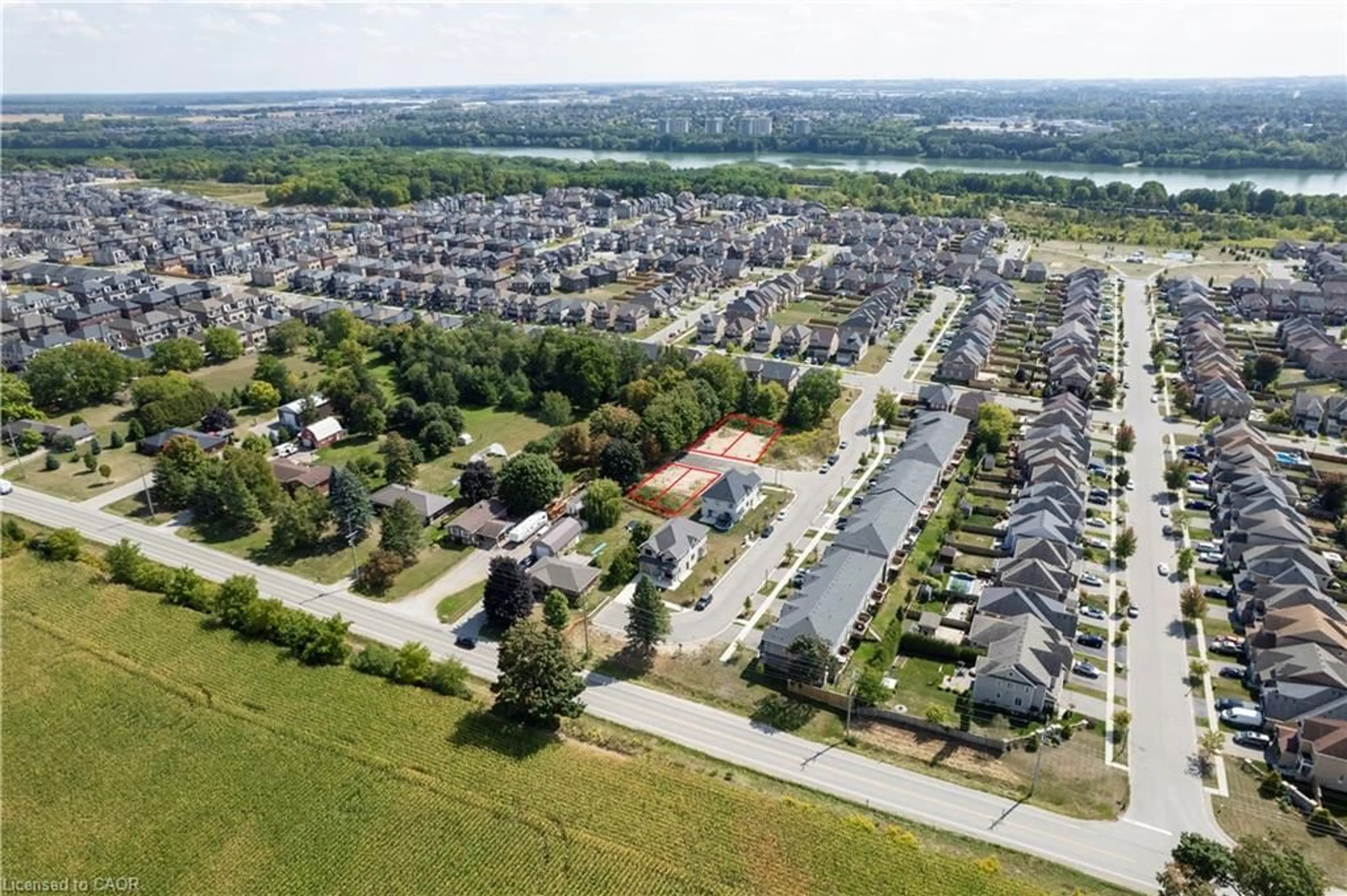 A pic from outside/outdoor area/front of a property/back of a property/a pic from drone, street for LOT 1 & 2 Leslie St, Woodstock Ontario N4S 7W2