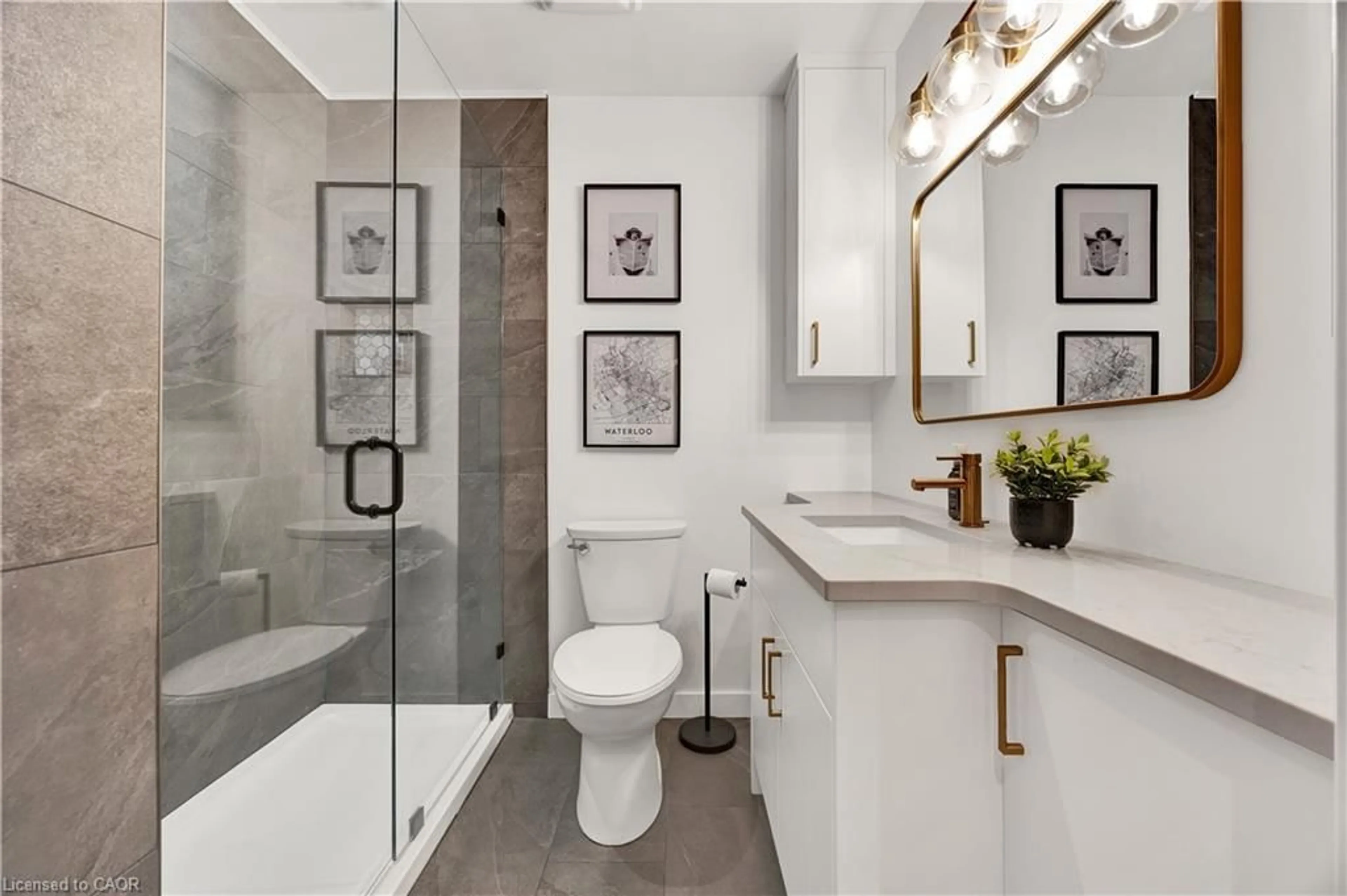 Contemporary bathroom, ceramic/tile floor for 188 King St #209, Waterloo Ontario N2J 0C6