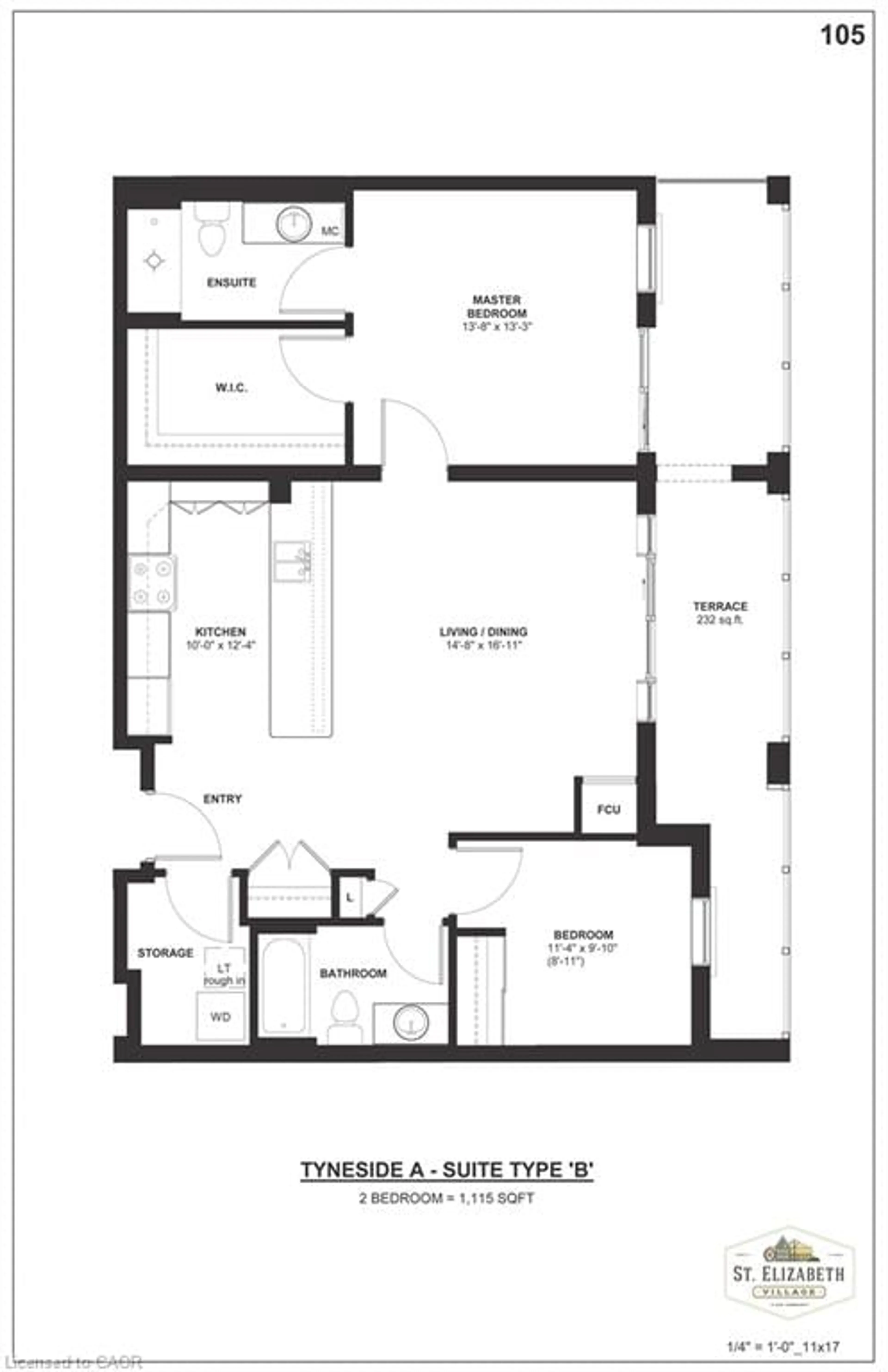 Floor plan for 39 Sister Varga Terr #105, Hamilton Ontario L9B 0J7
