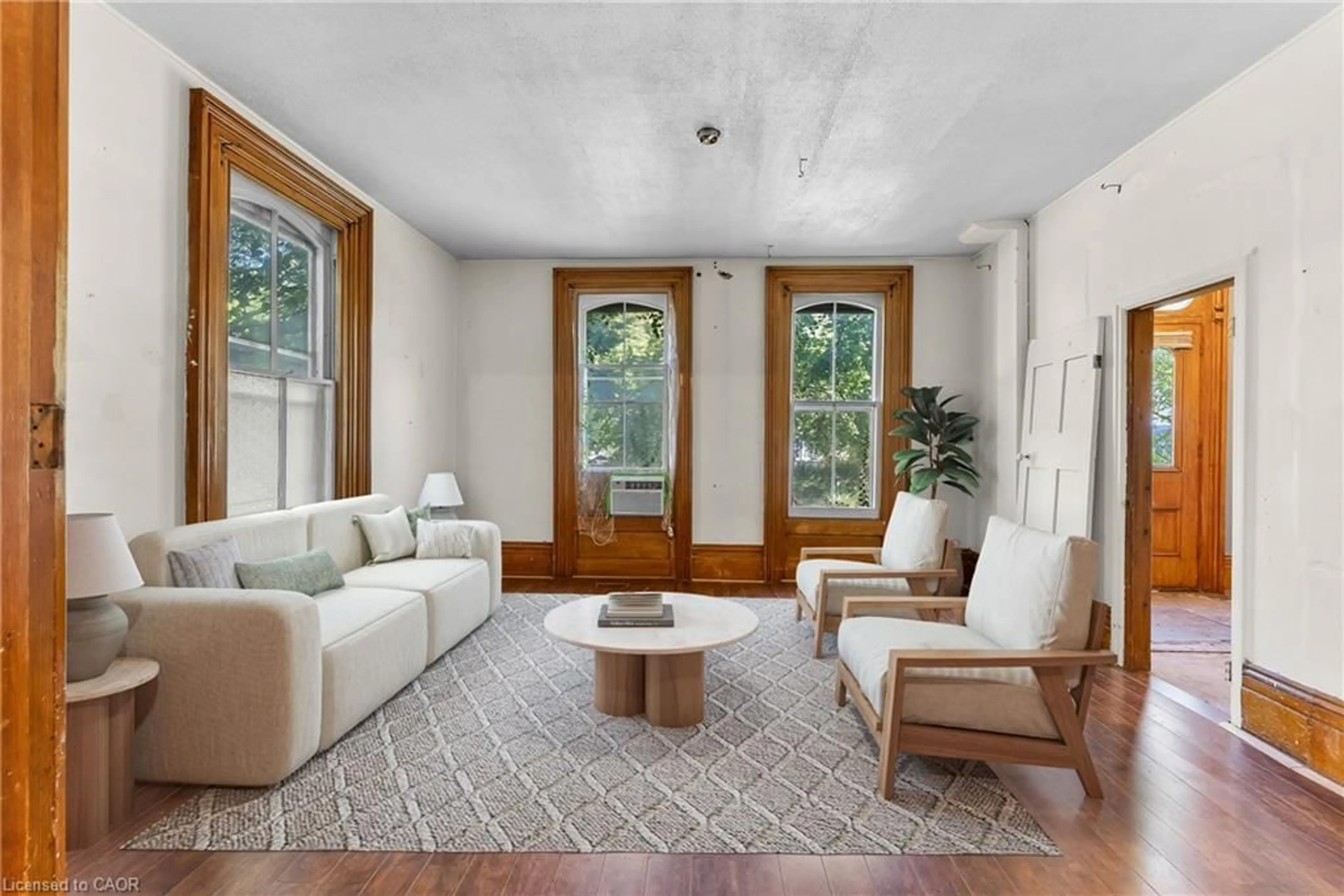 Living room with furniture, unknown for 6 Henry St, St. Catharines Ontario L2R 5T1