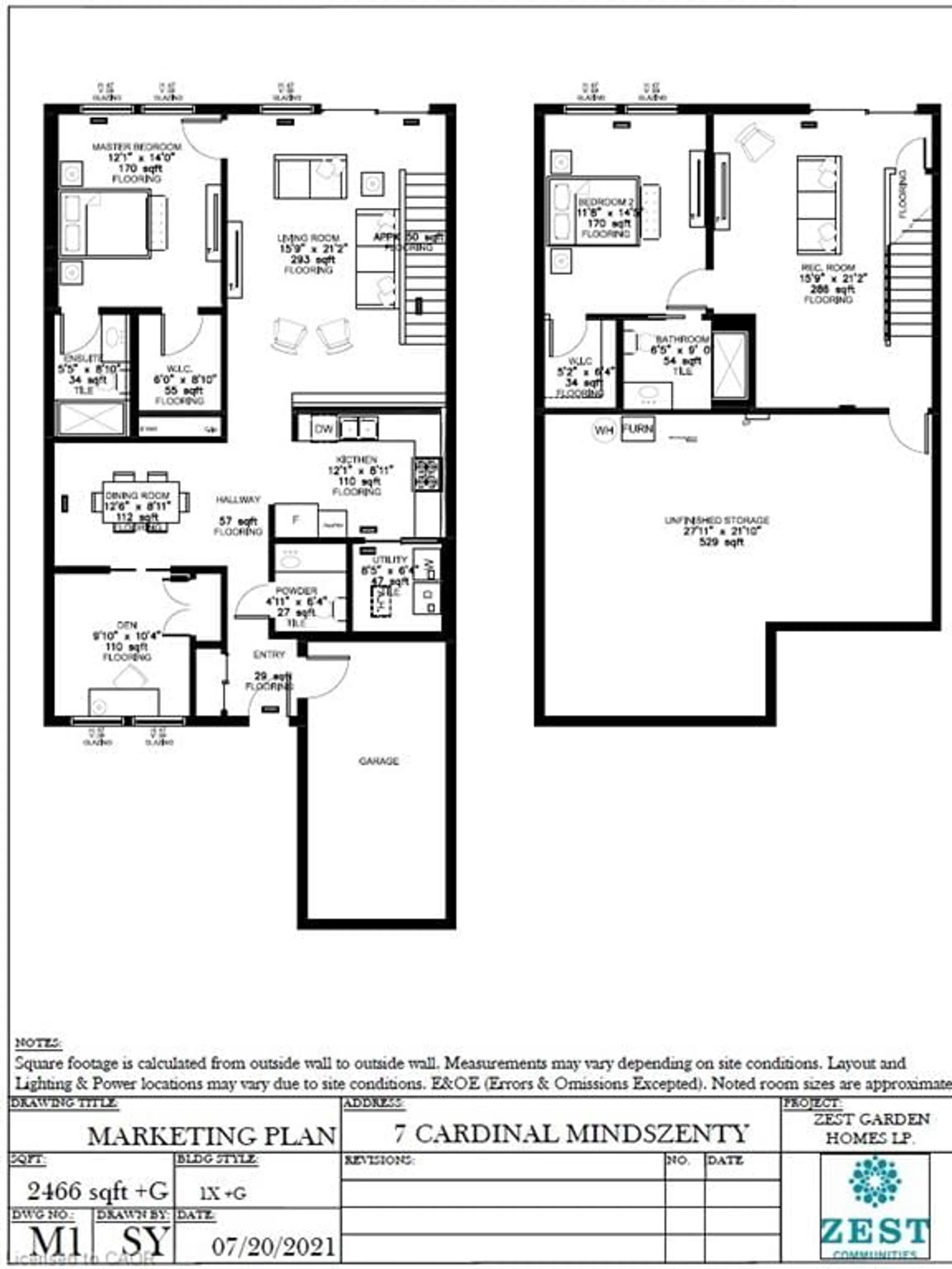 Floor plan for 7 Cardinal Mindszenty Blvd, Hamilton Ontario L9B 2M3