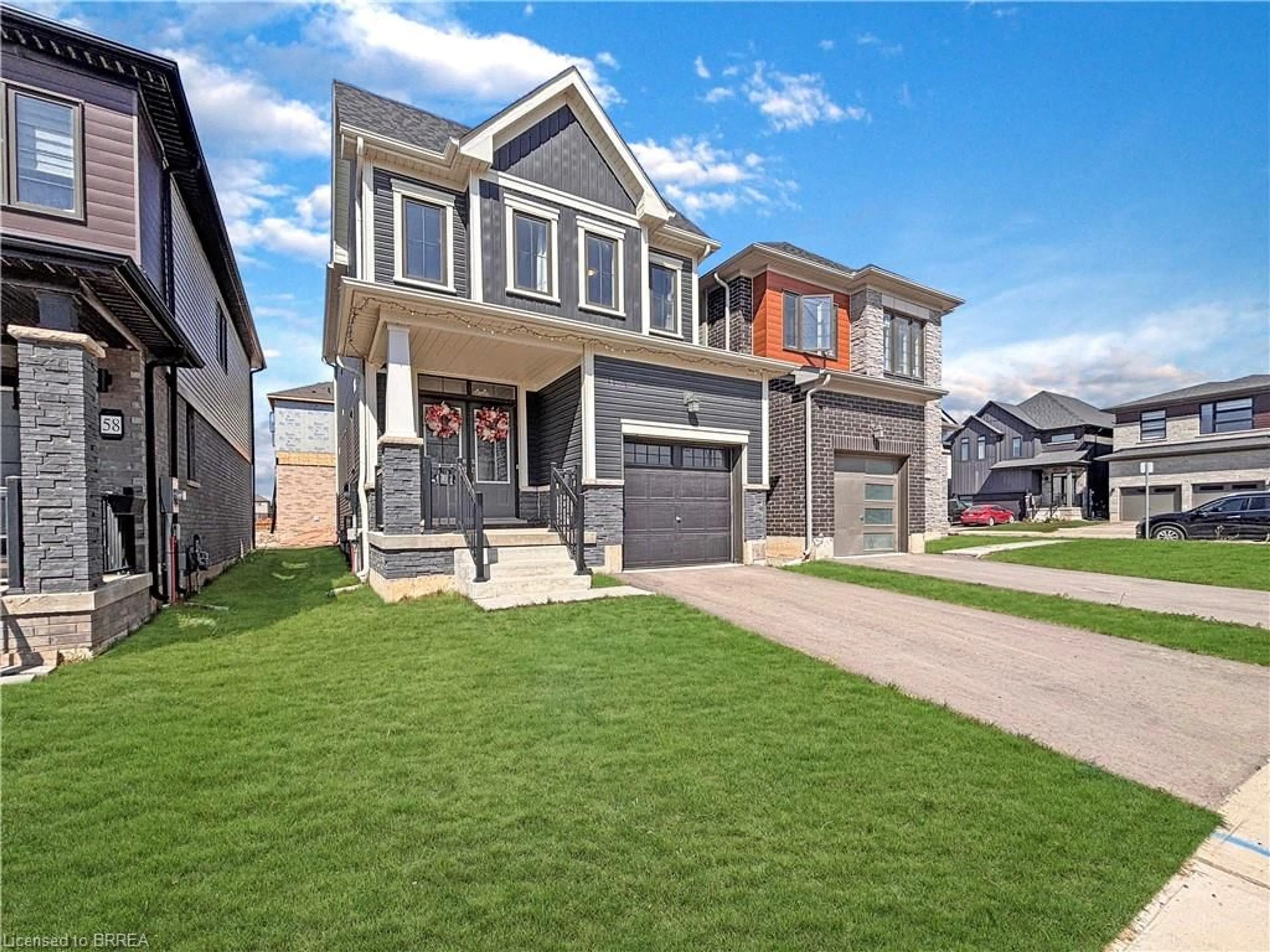 Home with brick exterior material, street for 56 Bellhouse Ave, Brantford Ontario N3T 0W1