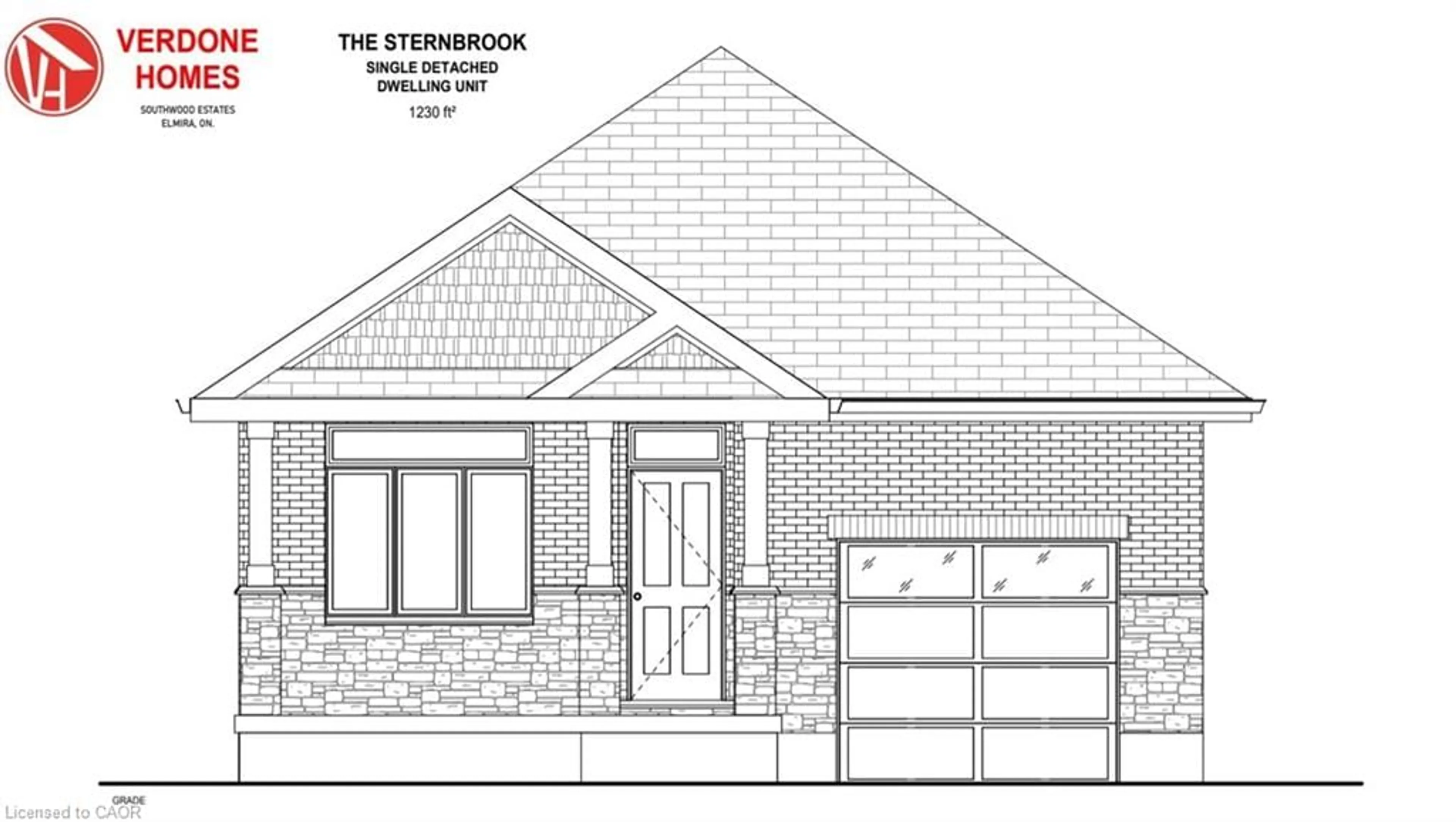 Home with brick exterior material, street for 56 Redbud Rd, Elmira Ontario N3B 0G2
