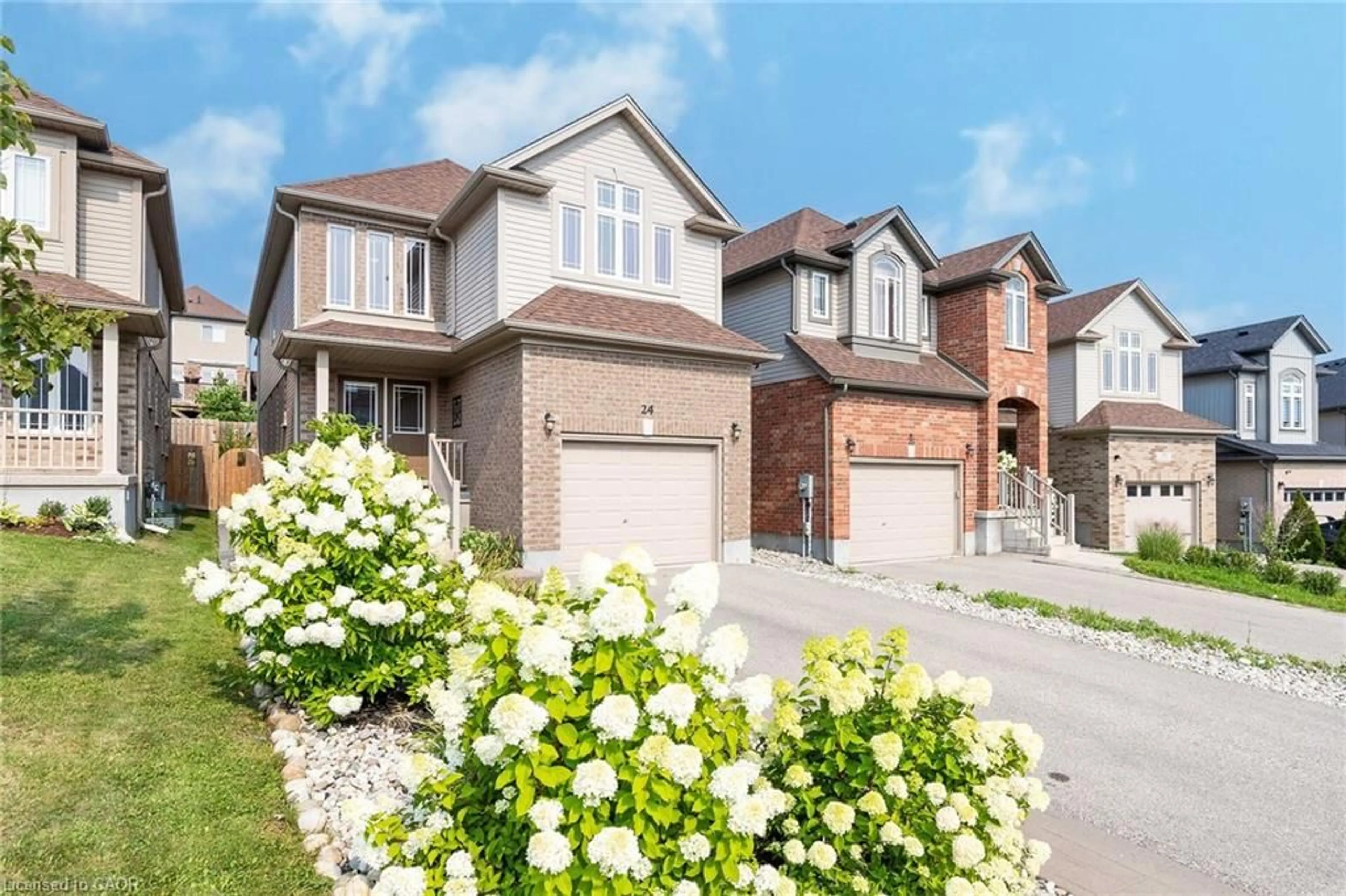 Home with brick exterior material, street for 24 Dudley Dr, Guelph Ontario N1G 0E6
