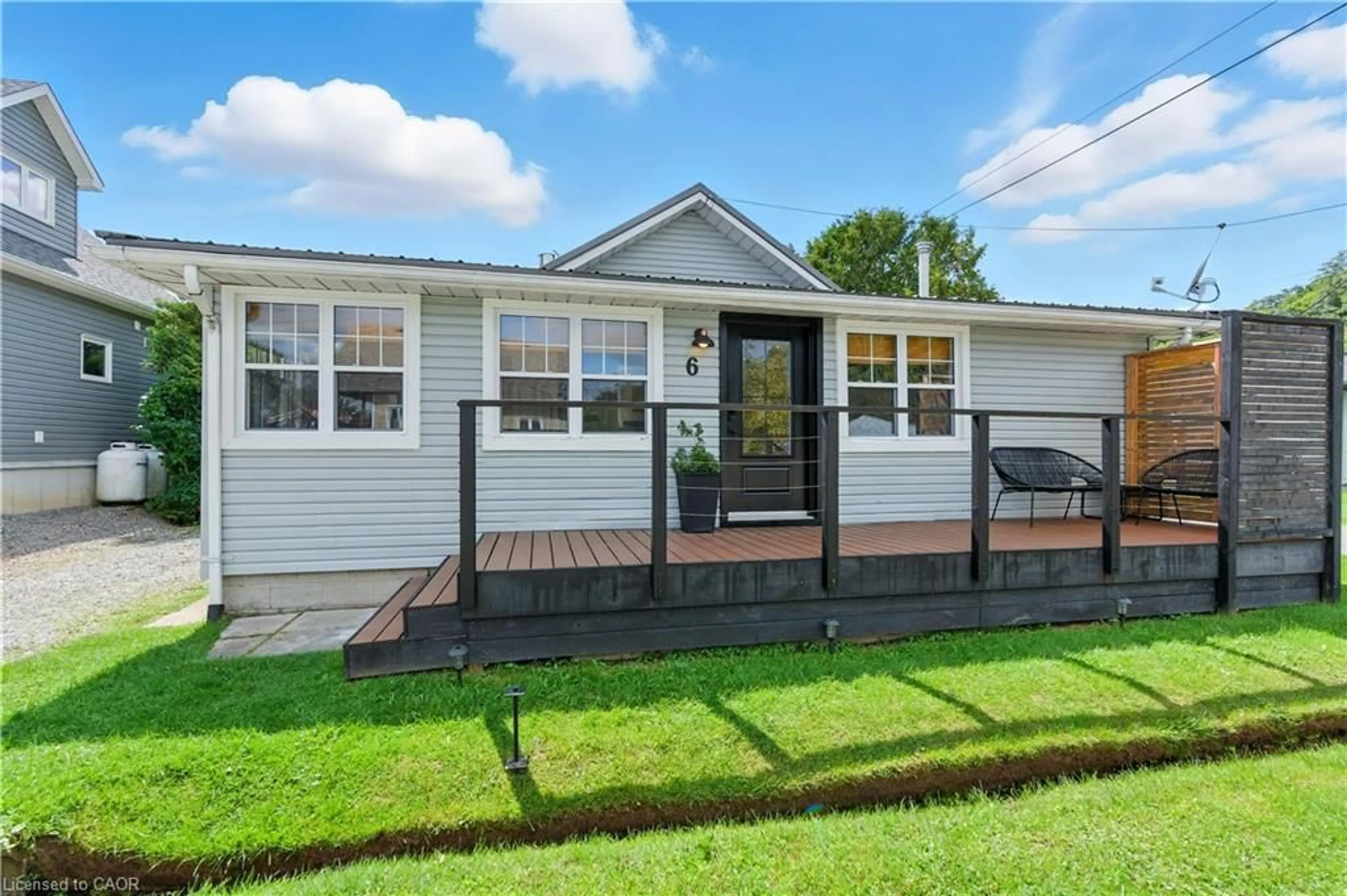 Home with vinyl exterior material, street for 6 Old Hill Rd, Turkey Point Ontario N0E 1T0