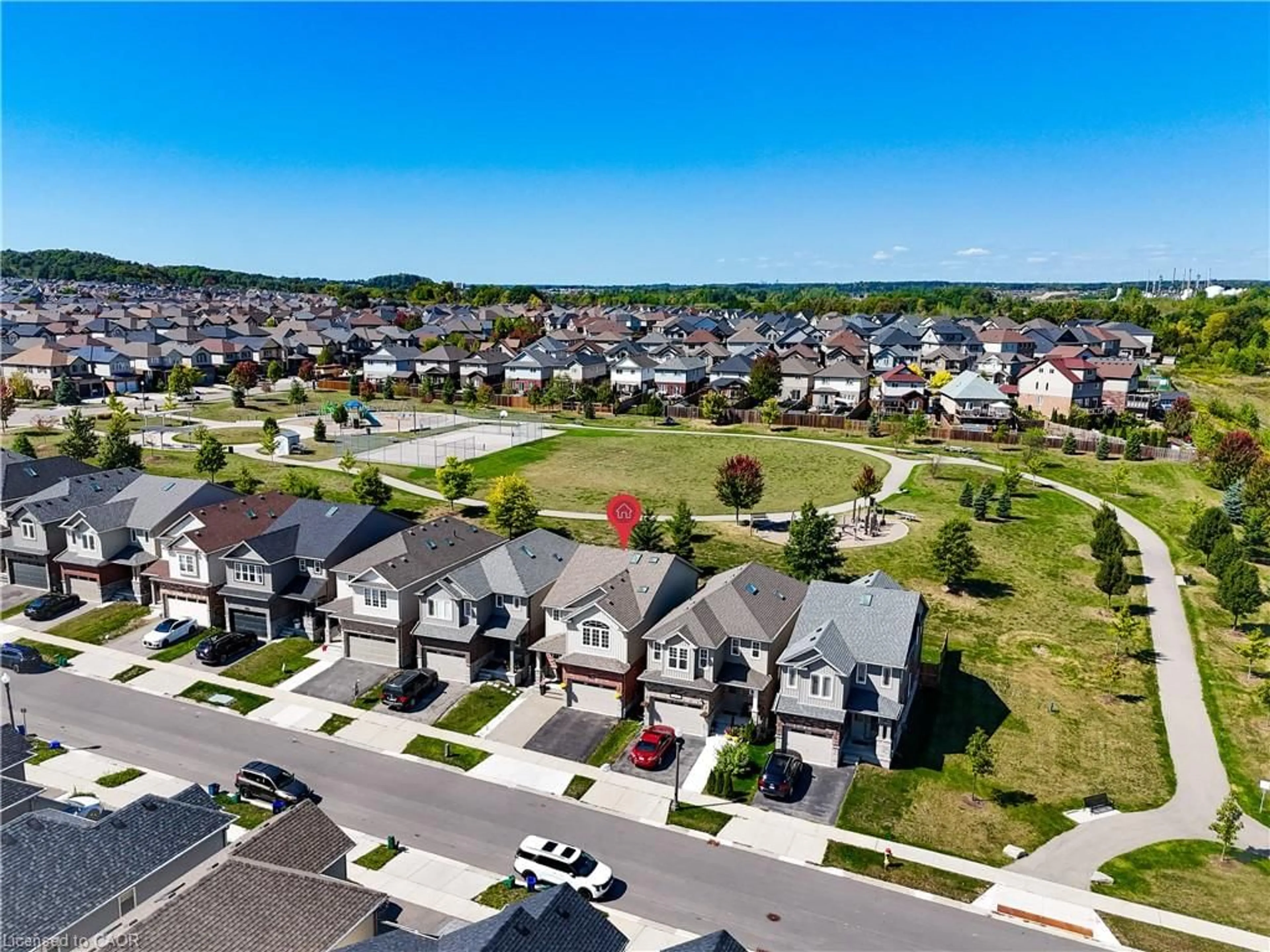 A pic from outside/outdoor area/front of a property/back of a property/a pic from drone, street for 145 Rivertrail Avenue Ave, Kitchener Ontario N2A 0J7