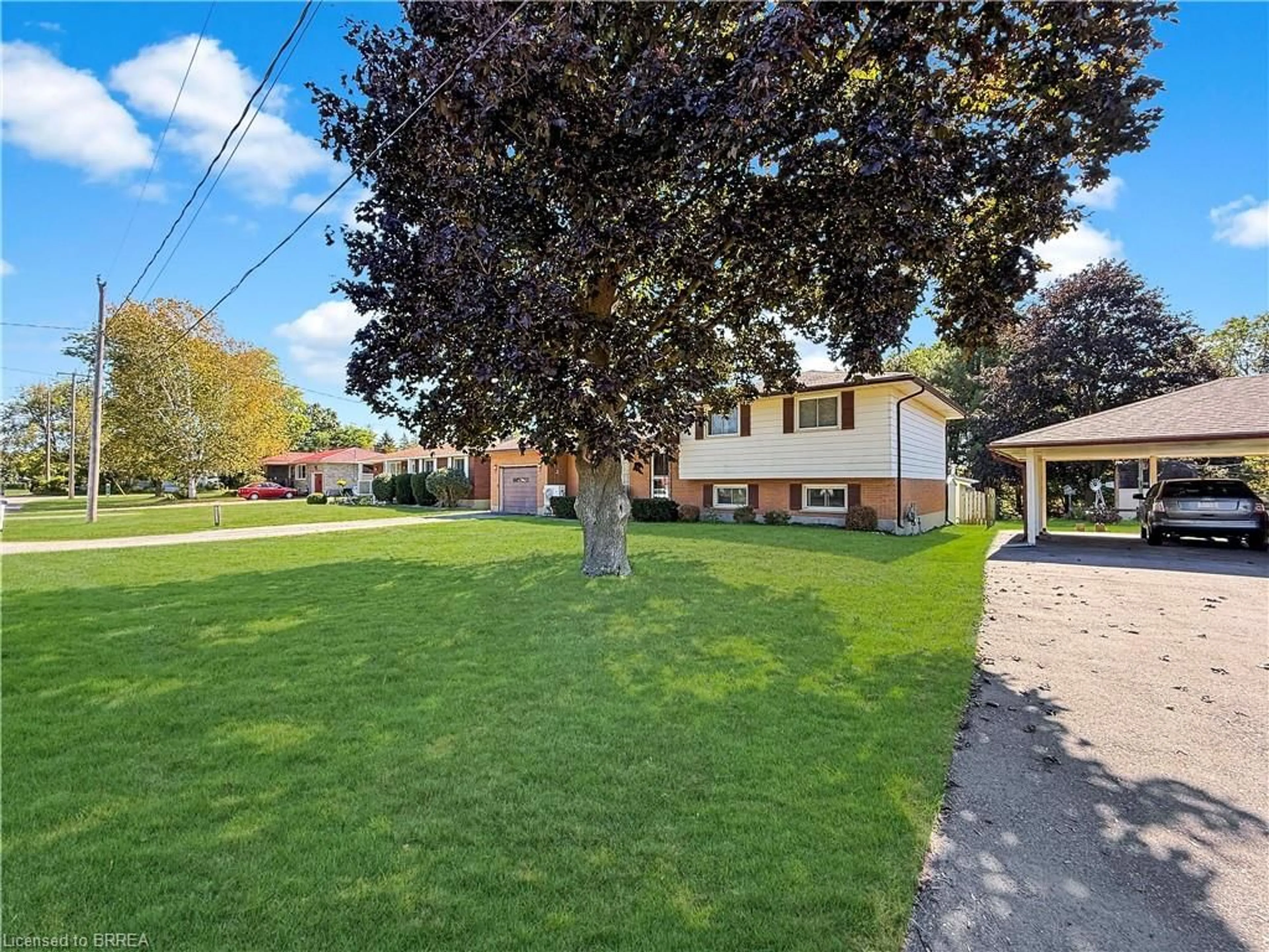 A pic from outside/outdoor area/front of a property/back of a property/a pic from drone, street for 46 Davis St, Simcoe Ontario N3Y 2R4