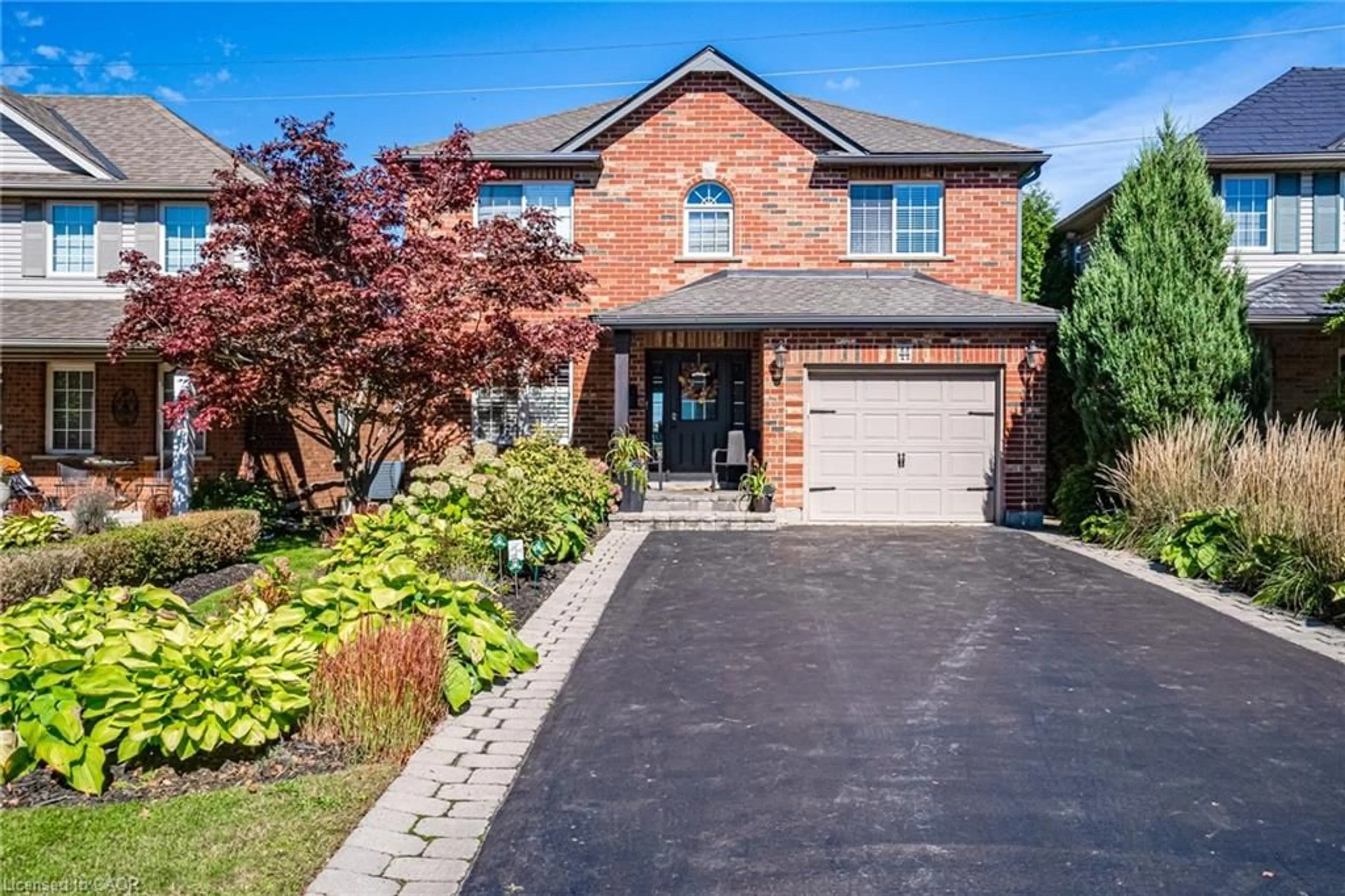 Home with brick exterior material, street for 44 Grassyplain Dr, Hamilton Ontario L0R 1W0