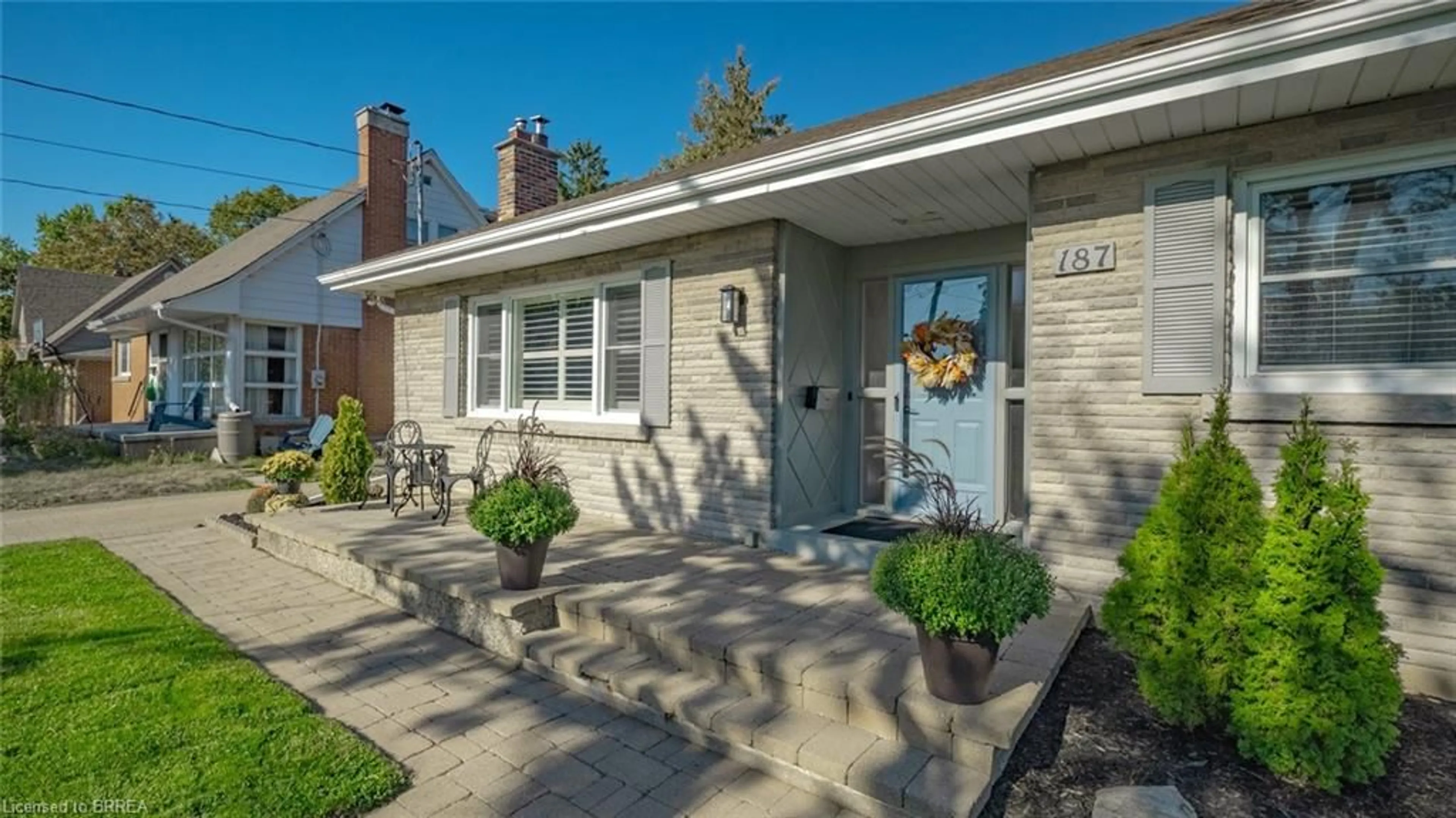 Home with brick exterior material, street for 187 St George St, Brantford Ontario N3R 1W1