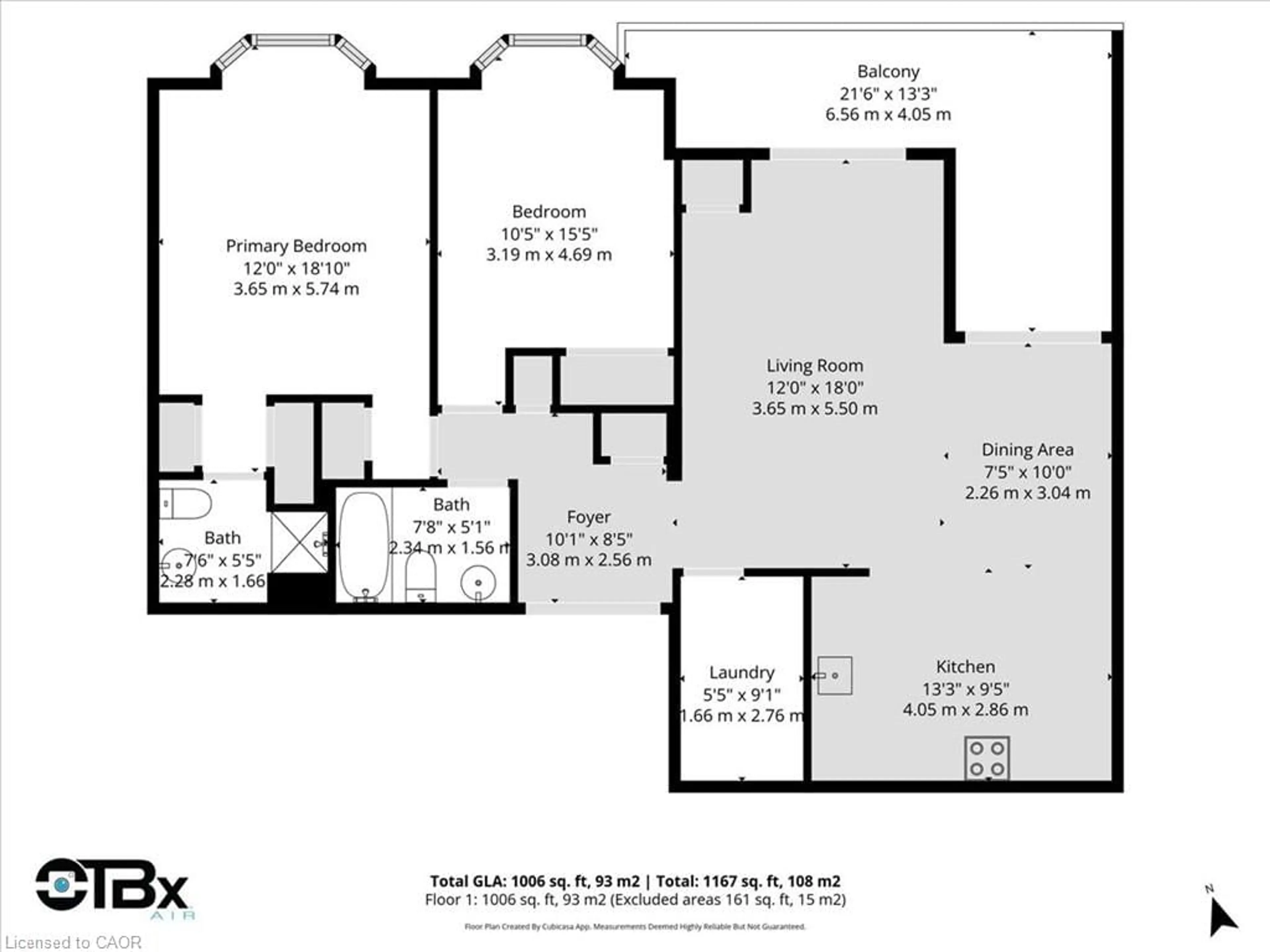 Floor plan for 165 Bold St #304, Hamilton Ontario L8P 1V4