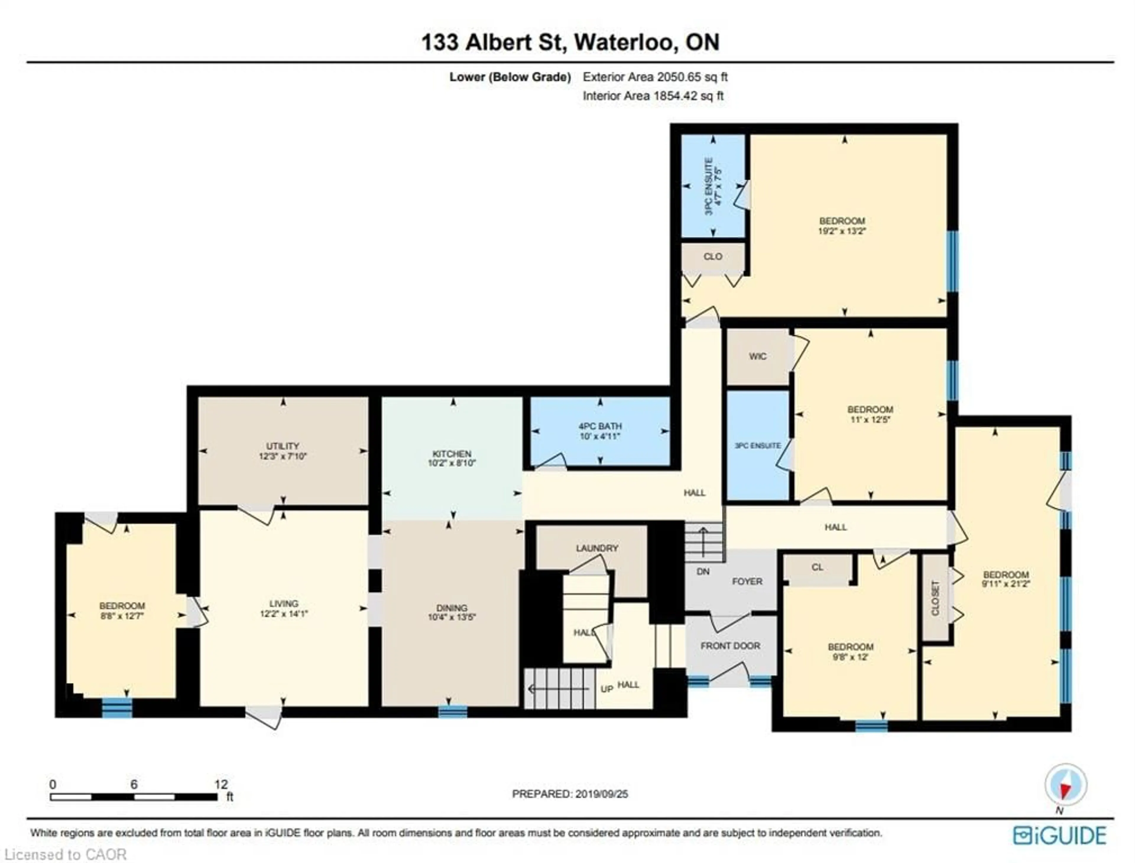 Floor plan for 133 Albert St, Waterloo Ontario N2L 3T2