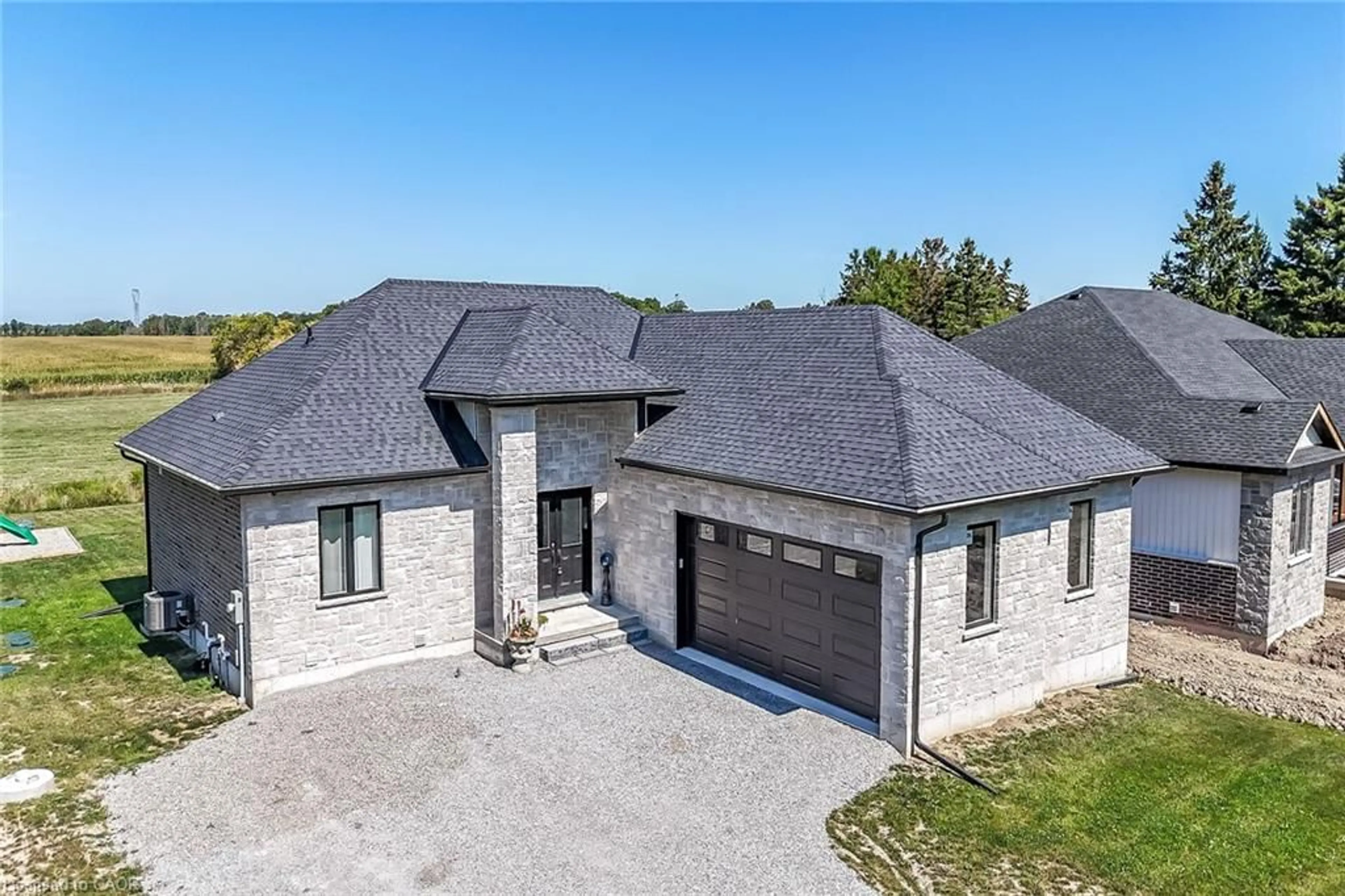 A pic from outside/outdoor area/front of a property/back of a property/a pic from drone, building for 519 Concession 14 Walpole Rd, Hagersville Ontario N0A 1H0