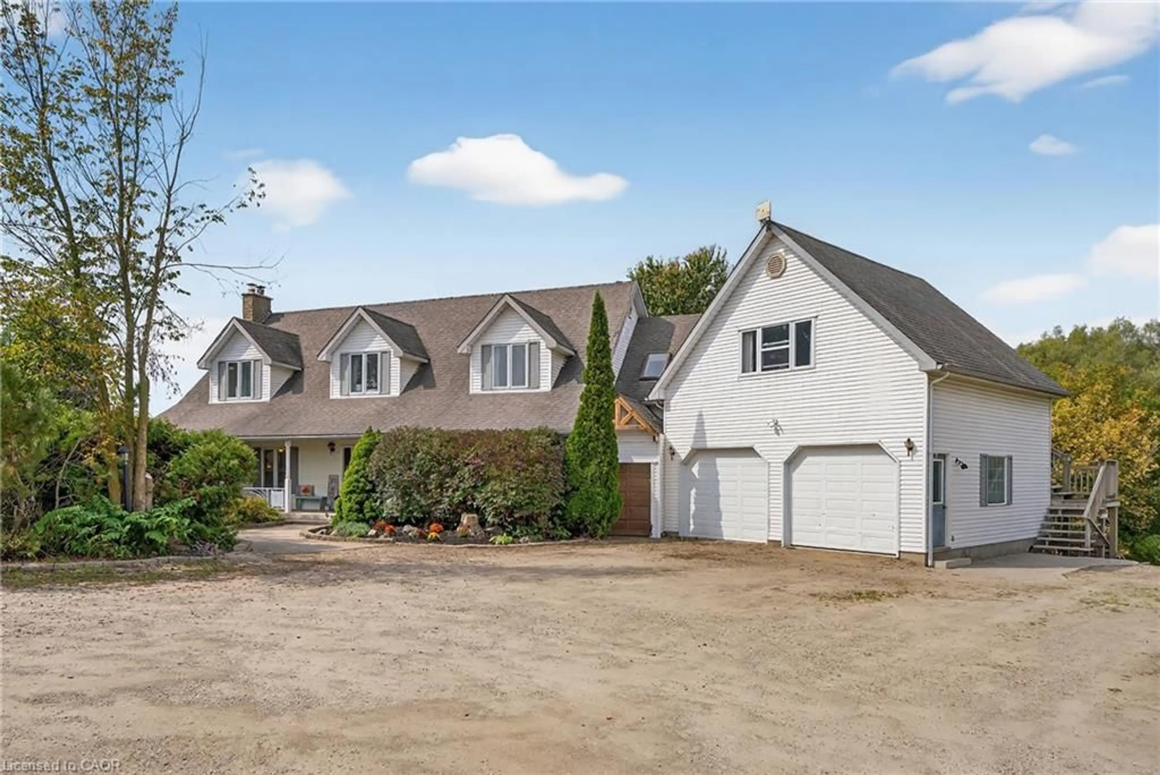 A pic from outside/outdoor area/front of a property/back of a property/a pic from drone, street for 7146 Noah Road, R.R. # 1, Elora Ontario N0B 1S0