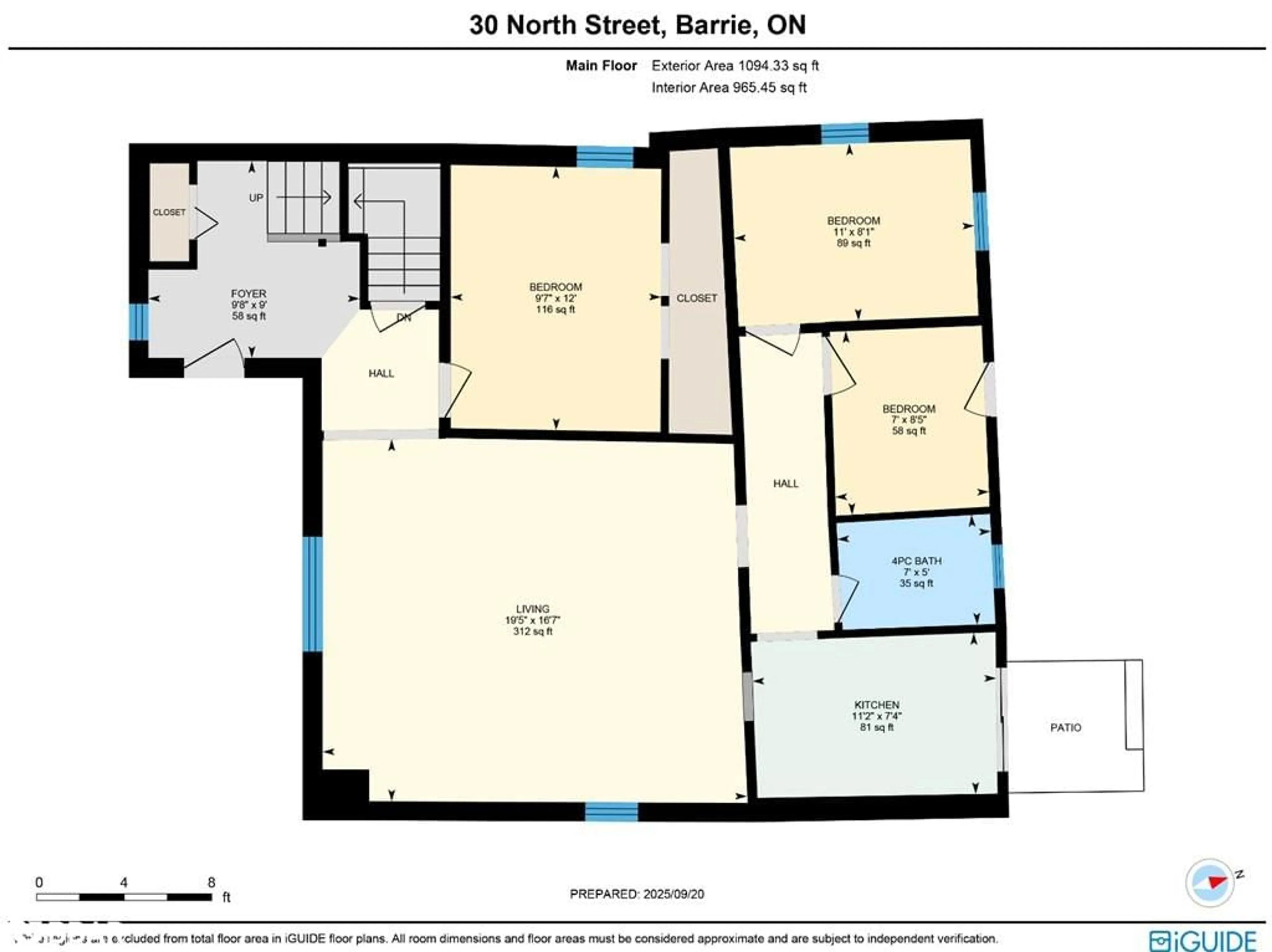 Floor plan for 30 North St, Barrie Ontario L4M 2R9