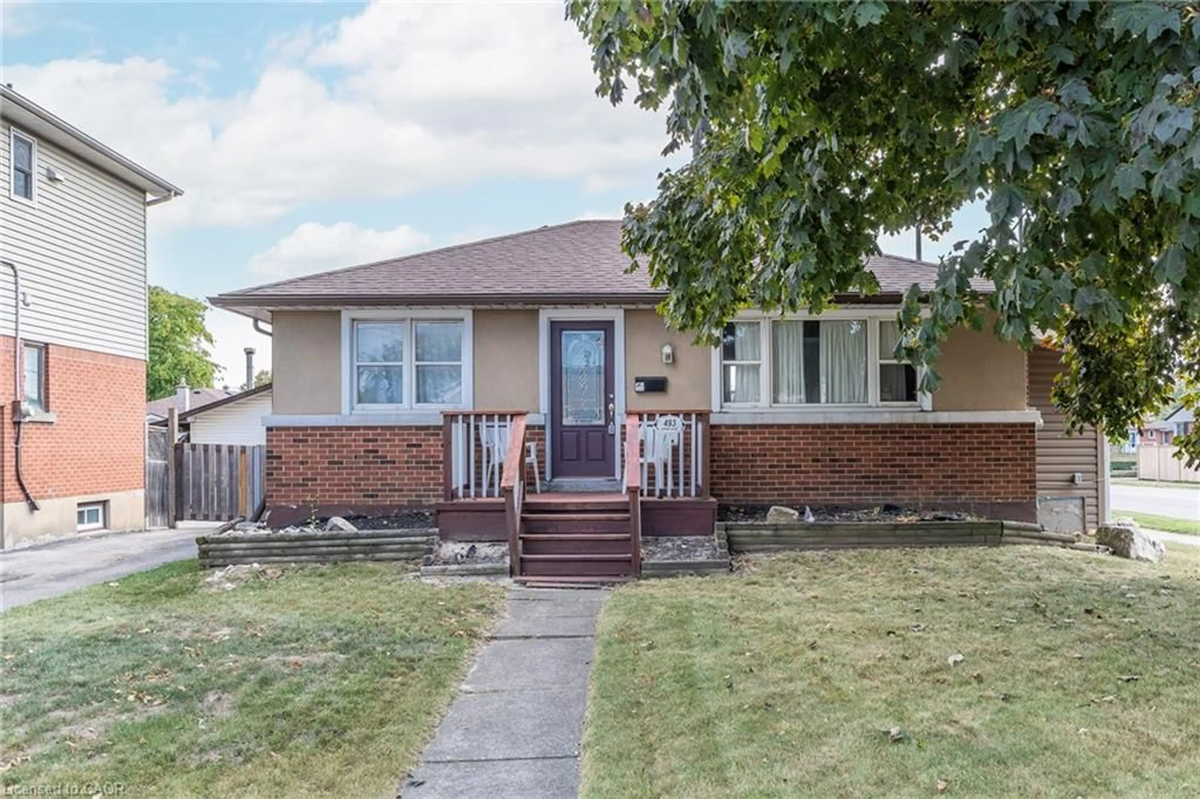 Home with brick exterior material, street for 493 Upper Gage Ave, Hamilton Ontario L8V 4J2