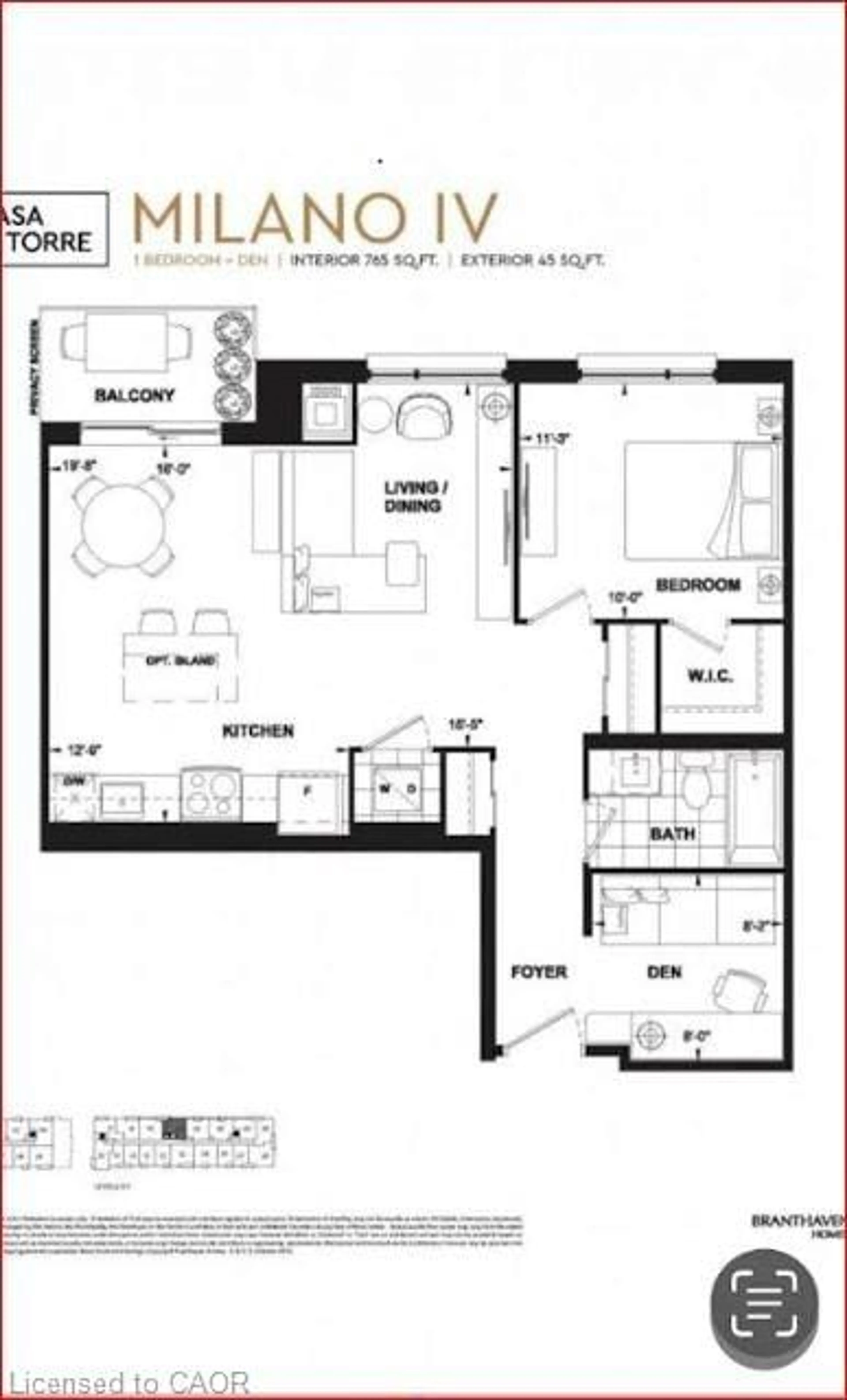 Floor plan for 121 Highway 8 #301, Stoney Creek Ontario L8E 5B7