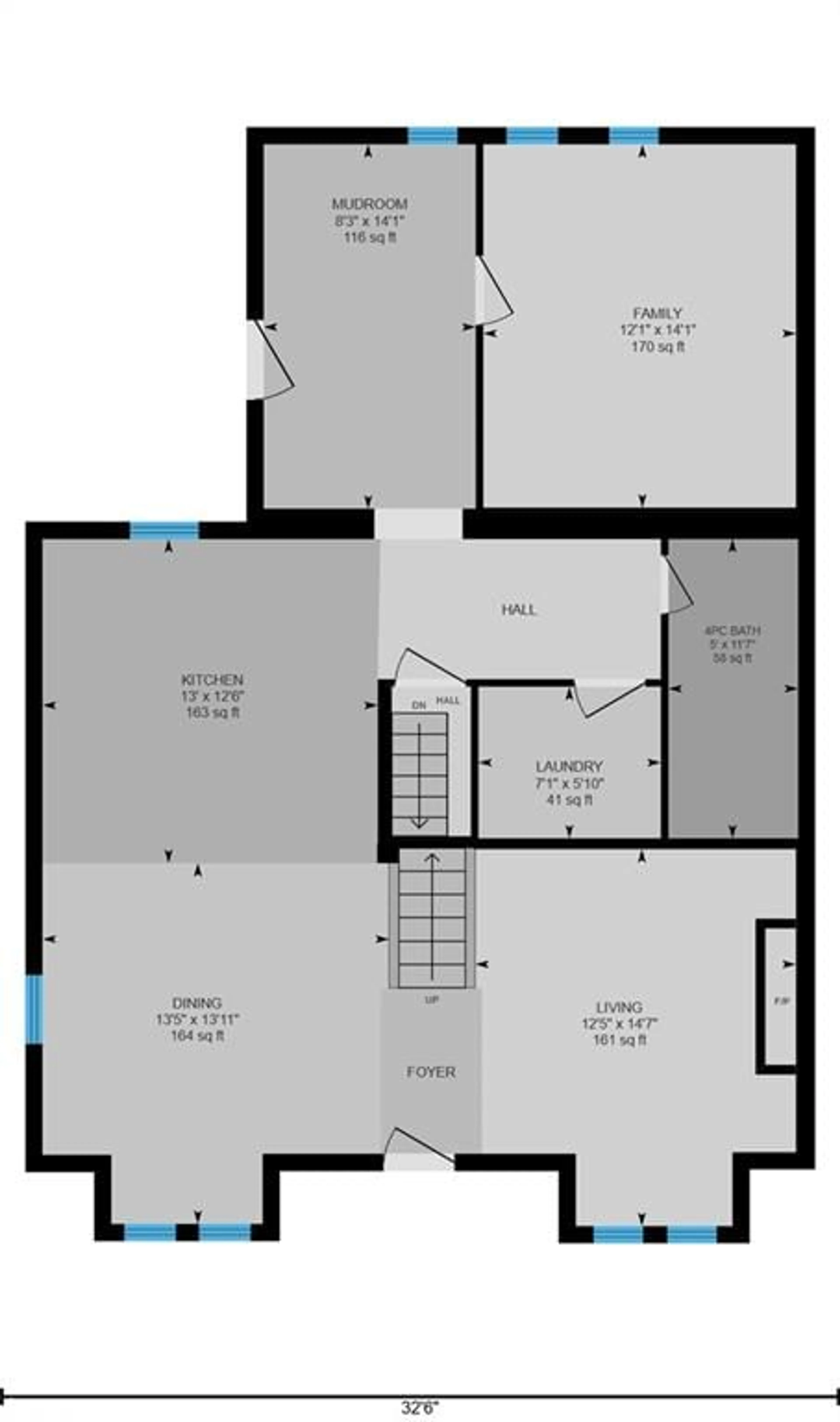 Floor plan for 349 Smith St, Arthur Ontario N0G 1A0