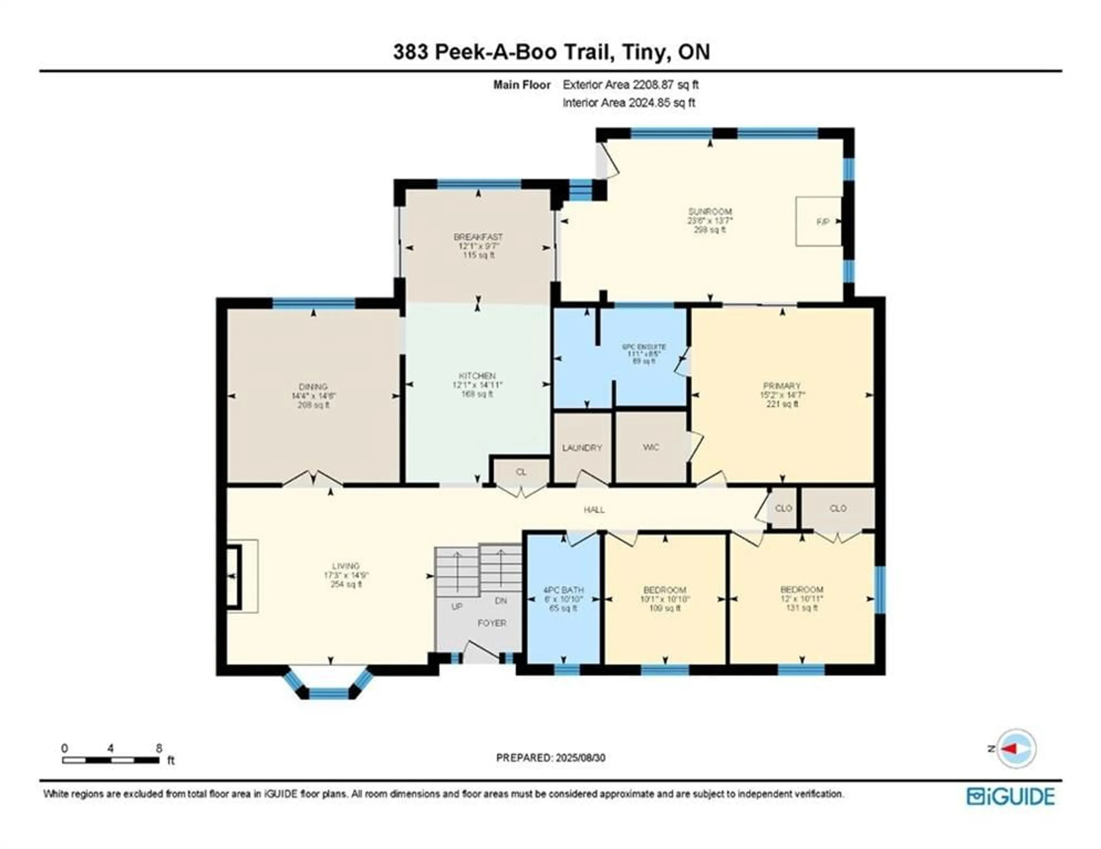 Floor plan for 383 Peek-A-Boo Trail, Tiny Ontario L9M 0B3