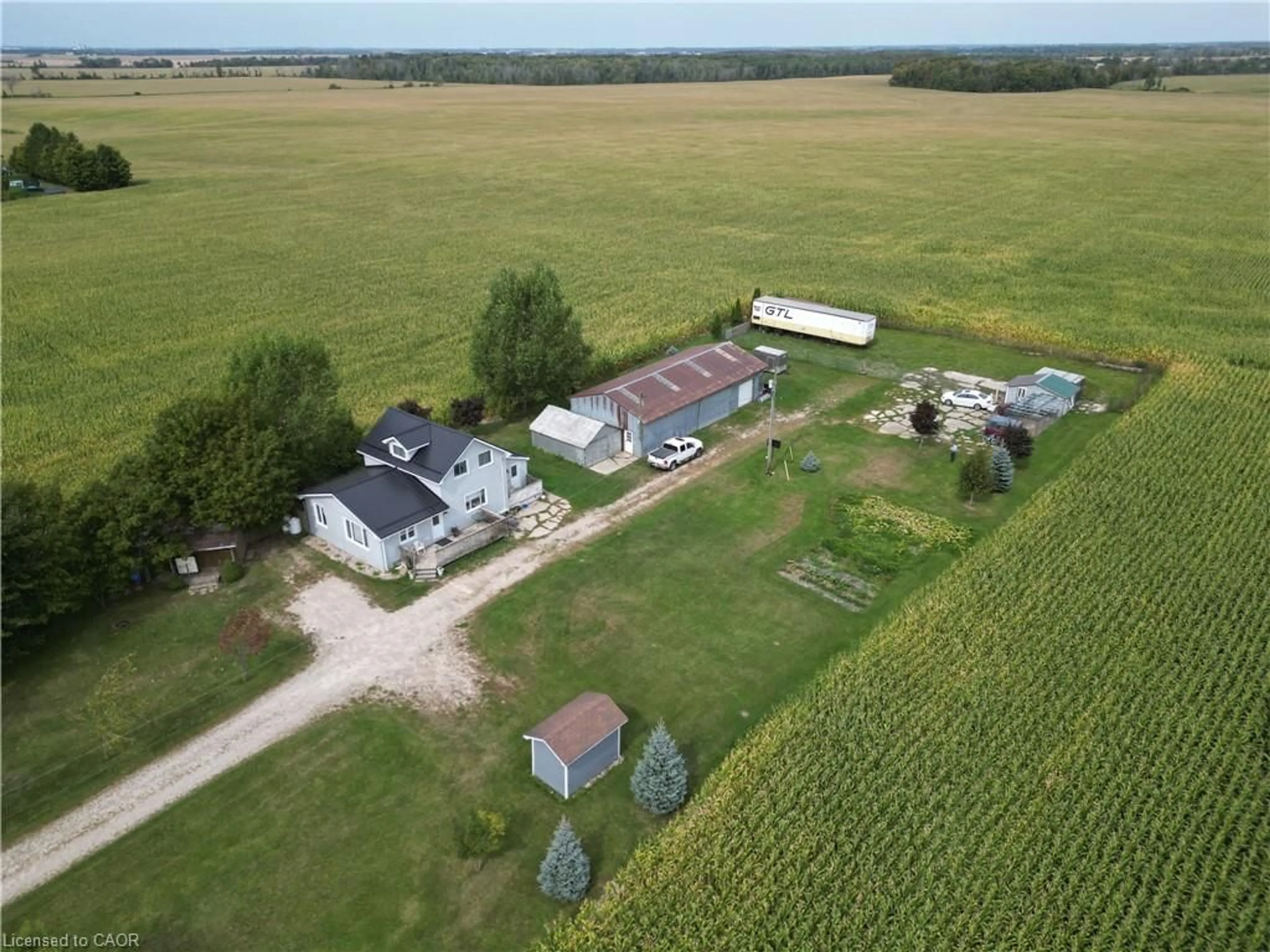 A pic from outside/outdoor area/front of a property/back of a property/a pic from drone, unknown for 1716 Bruce Rd 86 Rd, Lucknow Ontario N0G 2H0