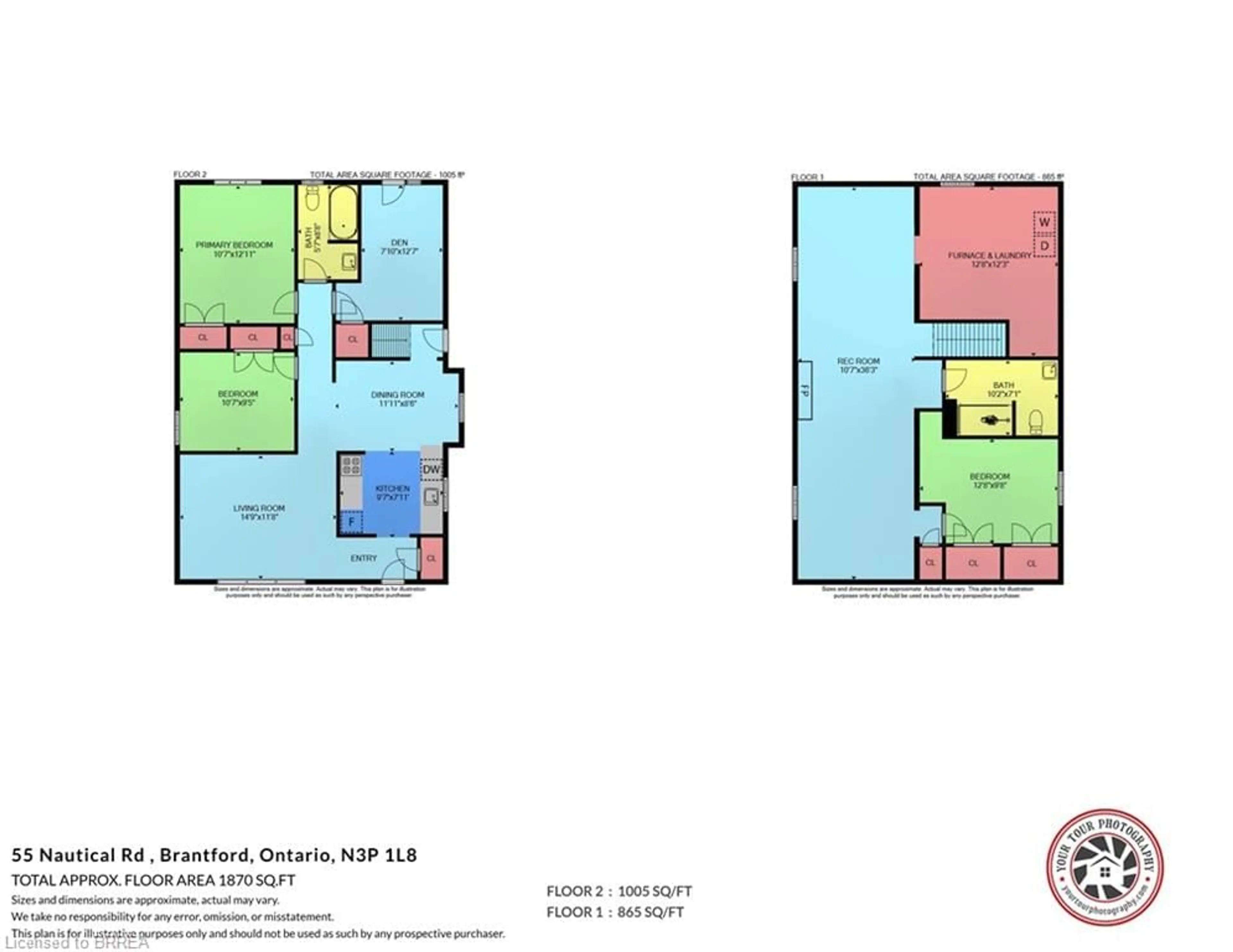 Floor plan for 55 Nautical Rd, Brantford Ontario N3P 1L8