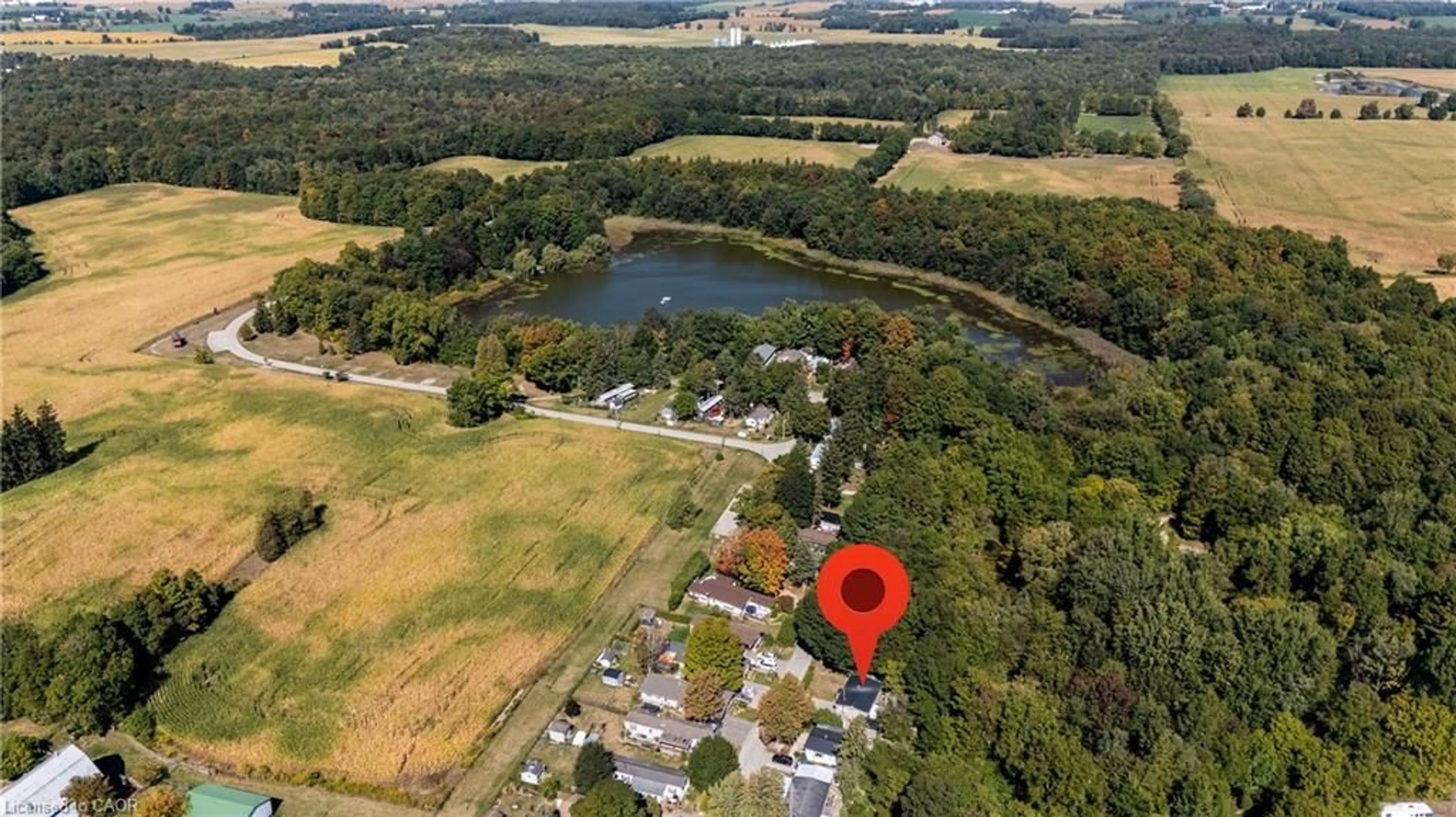 A pic from outside/outdoor area/front of a property/back of a property/a pic from drone, water/lake/river/ocean view for 29 Oxford Rd #39, Innerkip Ontario N0J 1M0