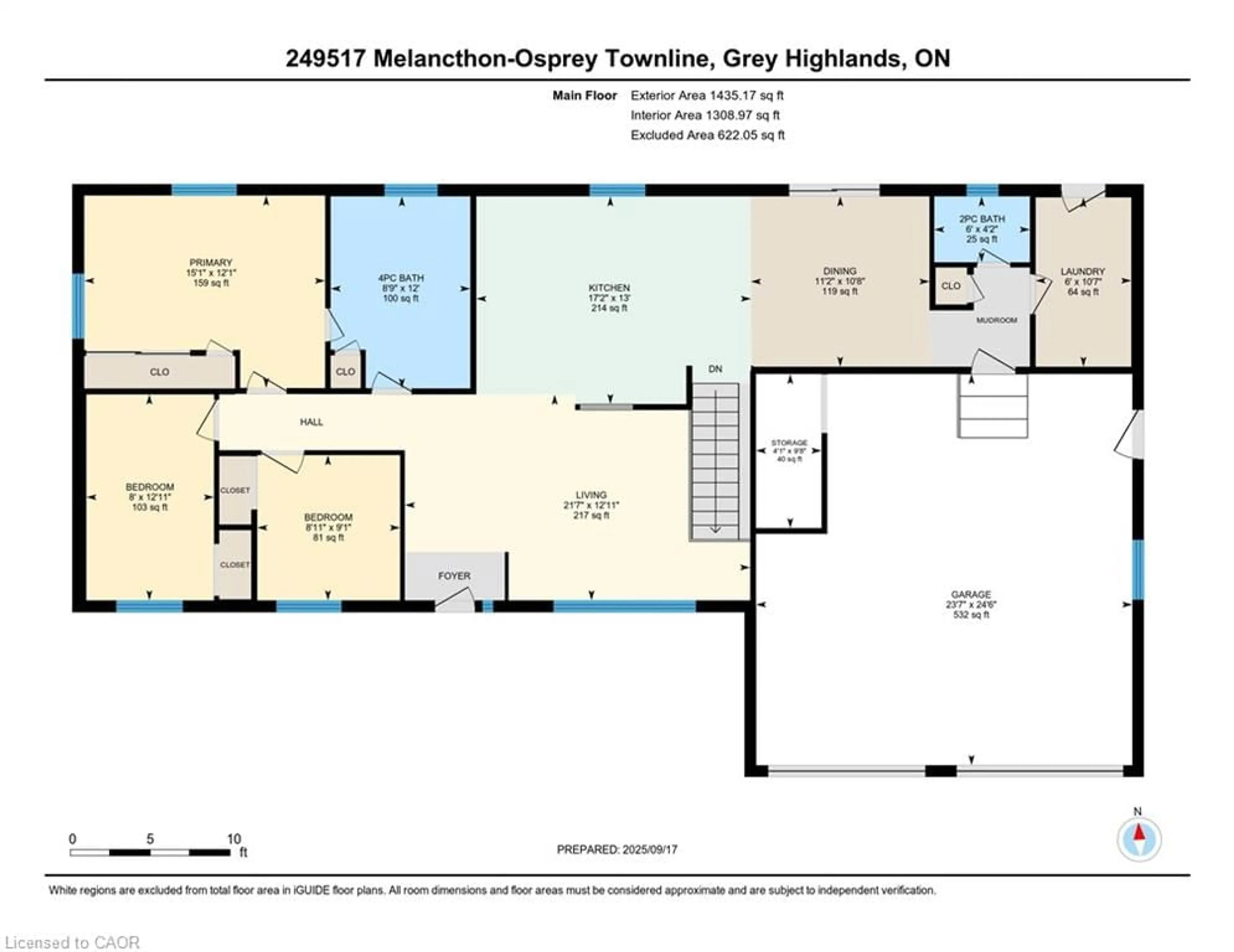 Floor plan for 249517 Melancthon-Osprey Tline, Osprey Twp Ontario N0C 1A0