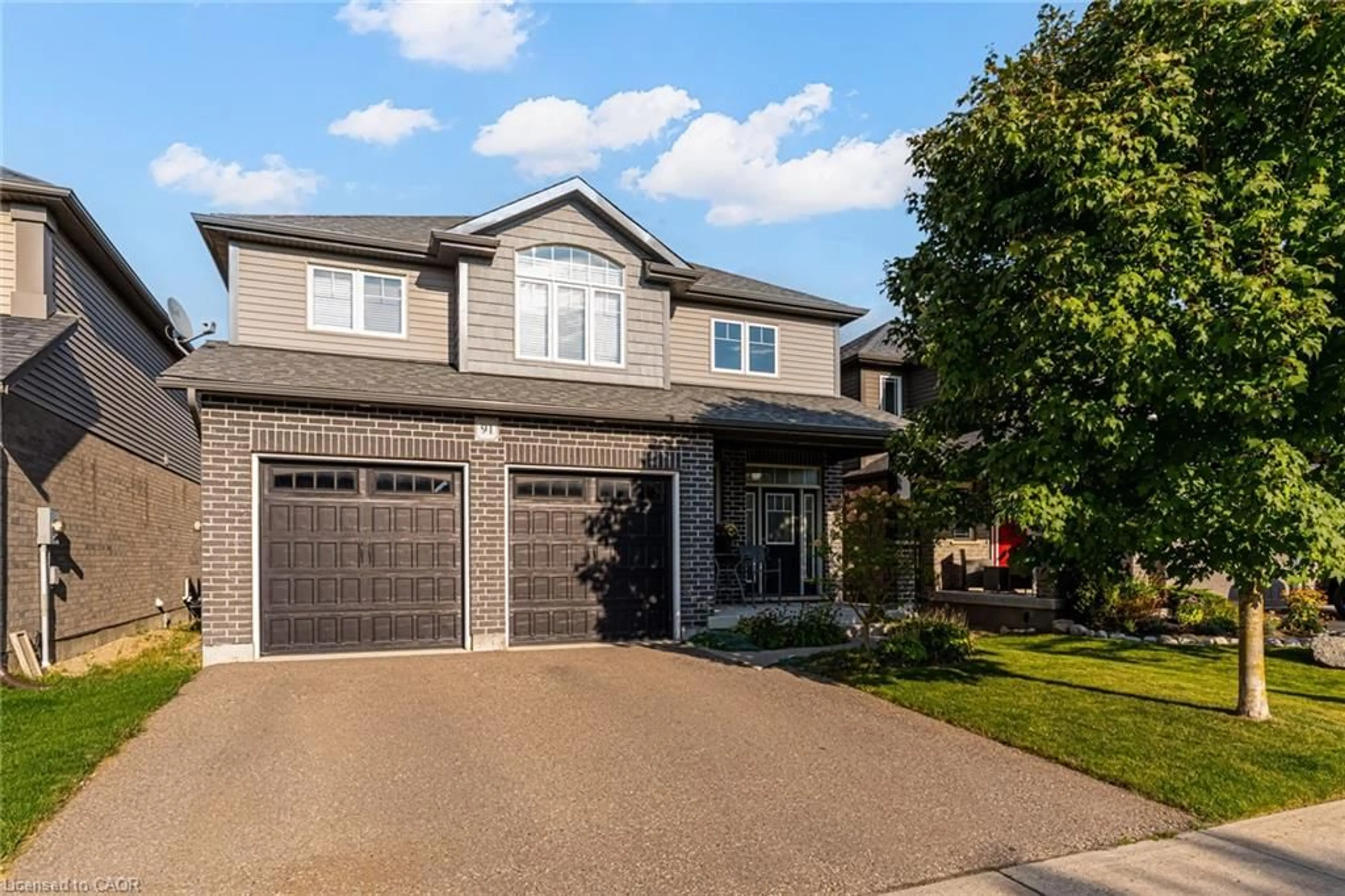Home with brick exterior material, street for 91 Taylor Dr, Grand Valley Ontario L9W 6P4