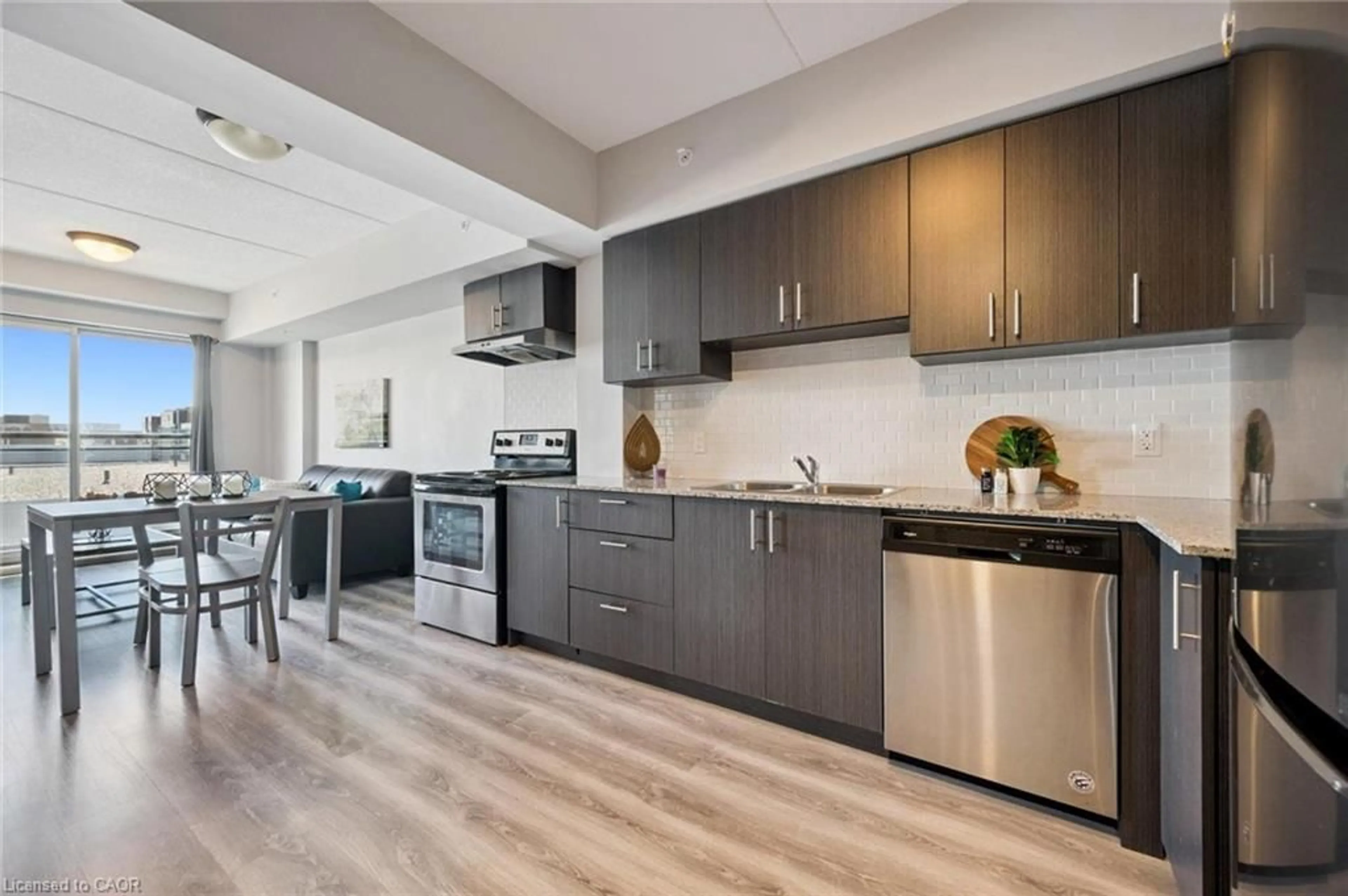 Open concept kitchen, unknown for 275 Larch St #F515, Waterloo Ontario N2L 0J3