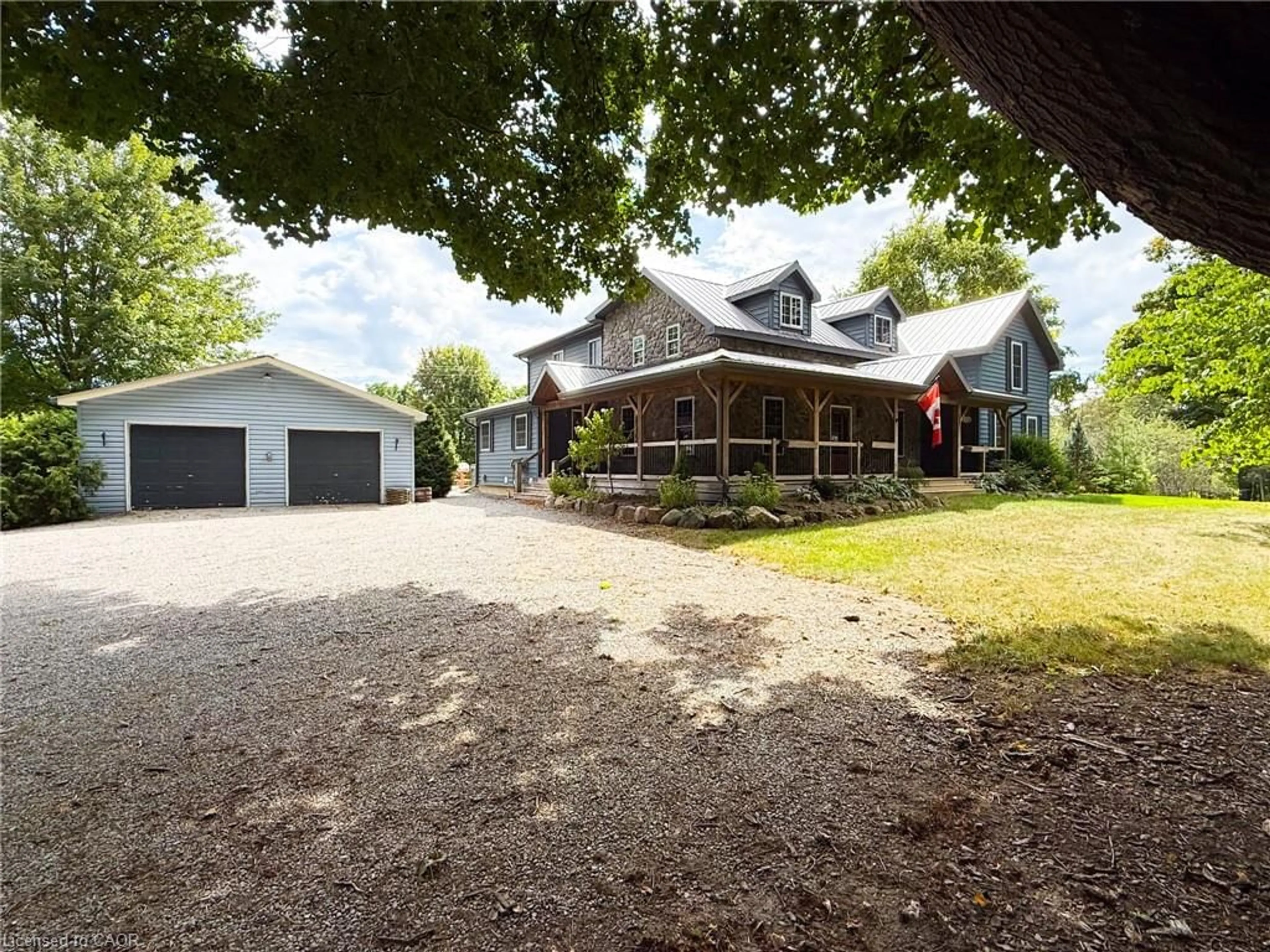 A pic from outside/outdoor area/front of a property/back of a property/a pic from drone, street for 654 Concession 3 Rd, Wilsonville Ontario N0E 1Z0
