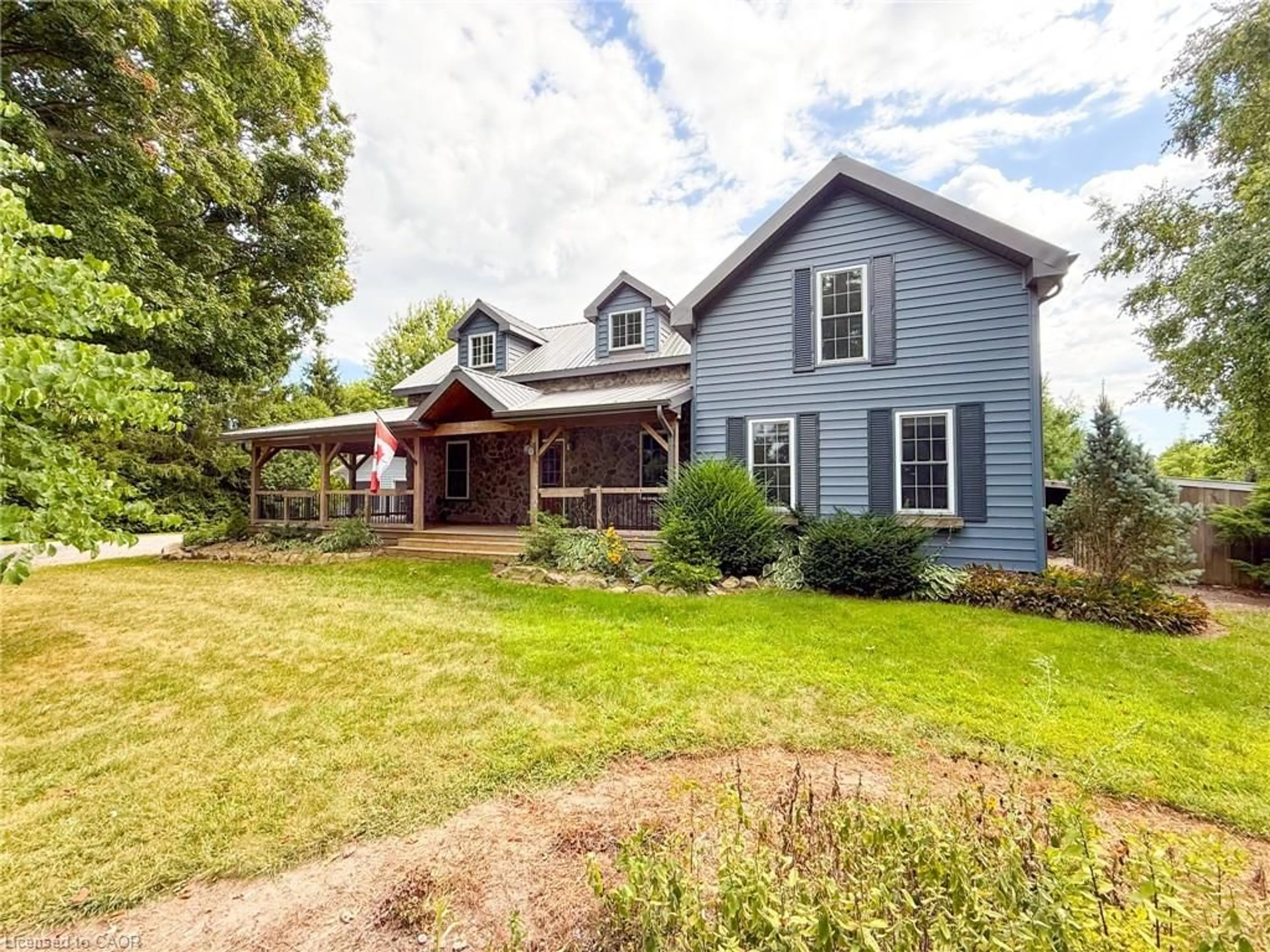 A pic from outside/outdoor area/front of a property/back of a property/a pic from drone, street for 654 Concession 3 Rd, Wilsonville Ontario N0E 1Z0