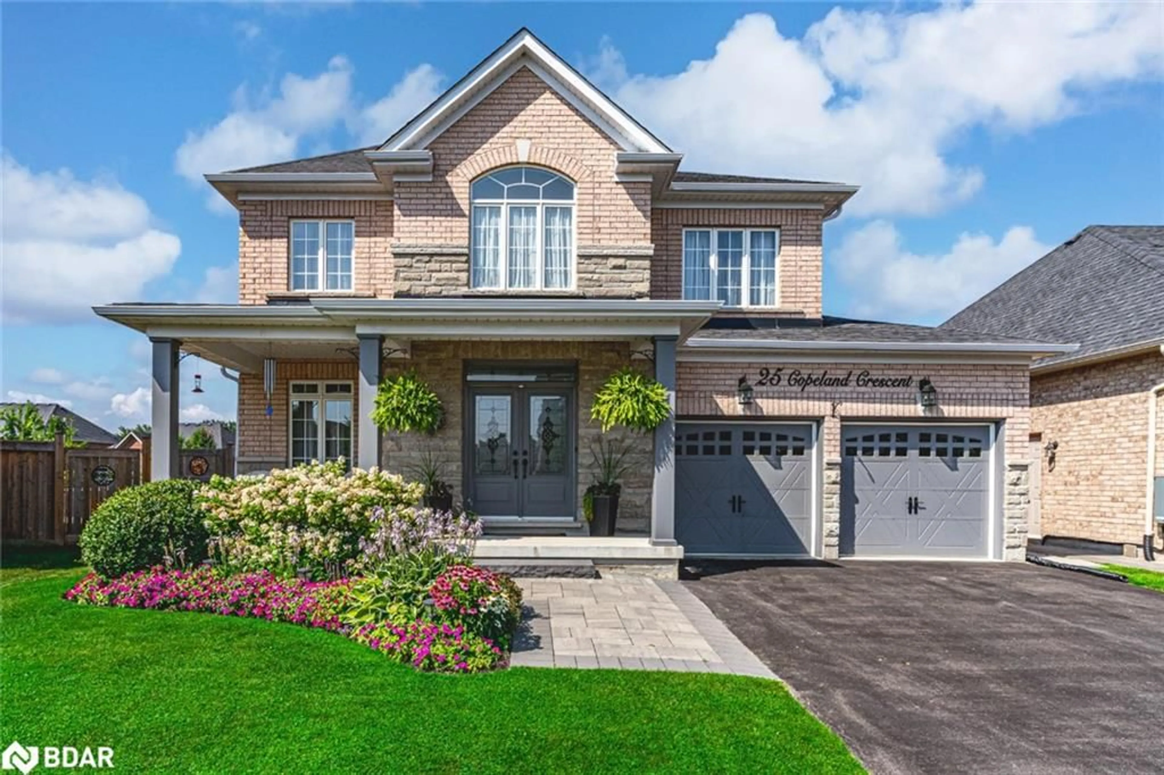 Home with brick exterior material, street for 25 Copeland Crescent, Innisfil Ontario L0L 1L0