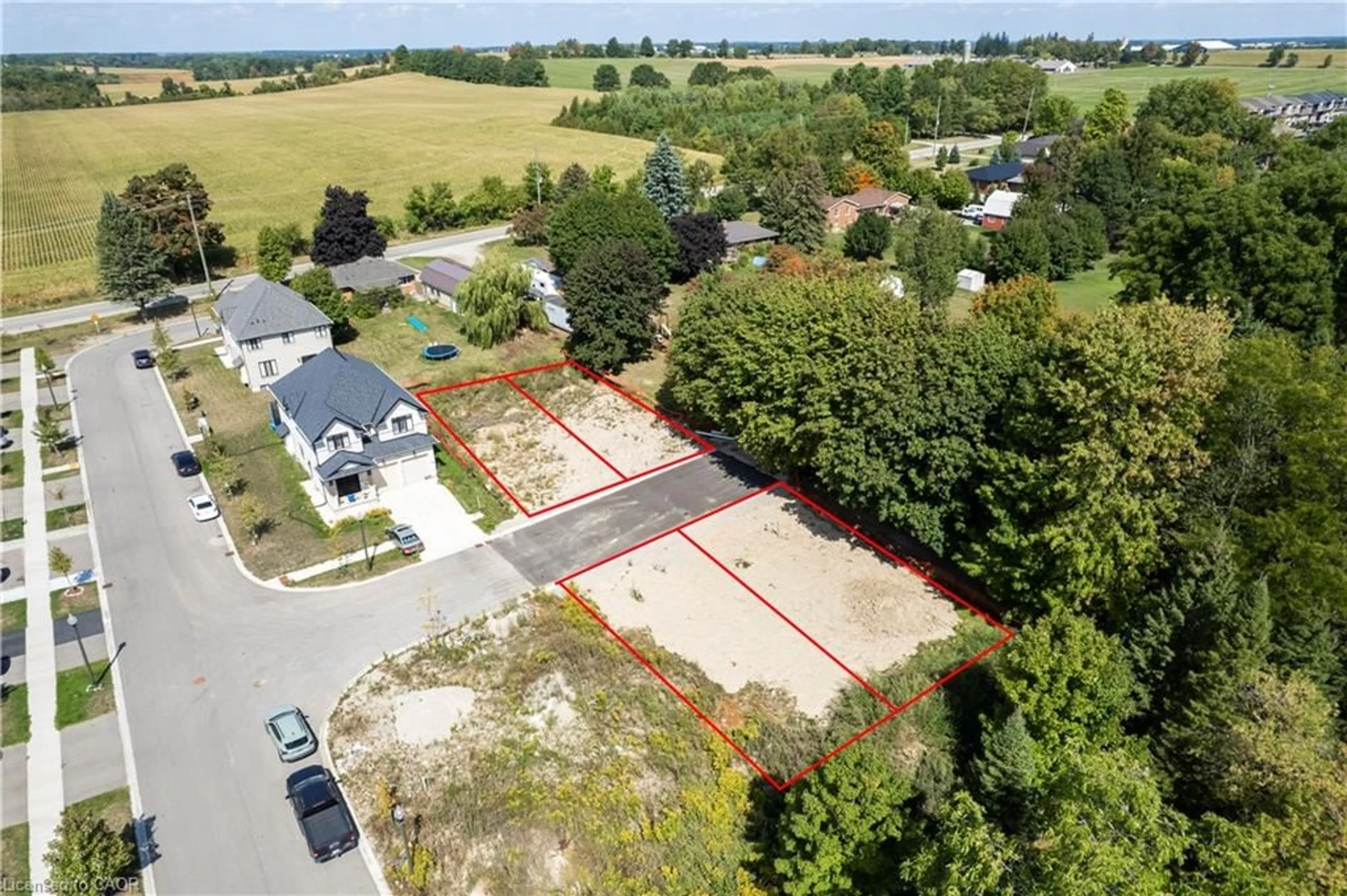 A pic from outside/outdoor area/front of a property/back of a property/a pic from drone, street for LT 1,2,3,4 Leslie St, Woodstock Ontario N4S 7W2