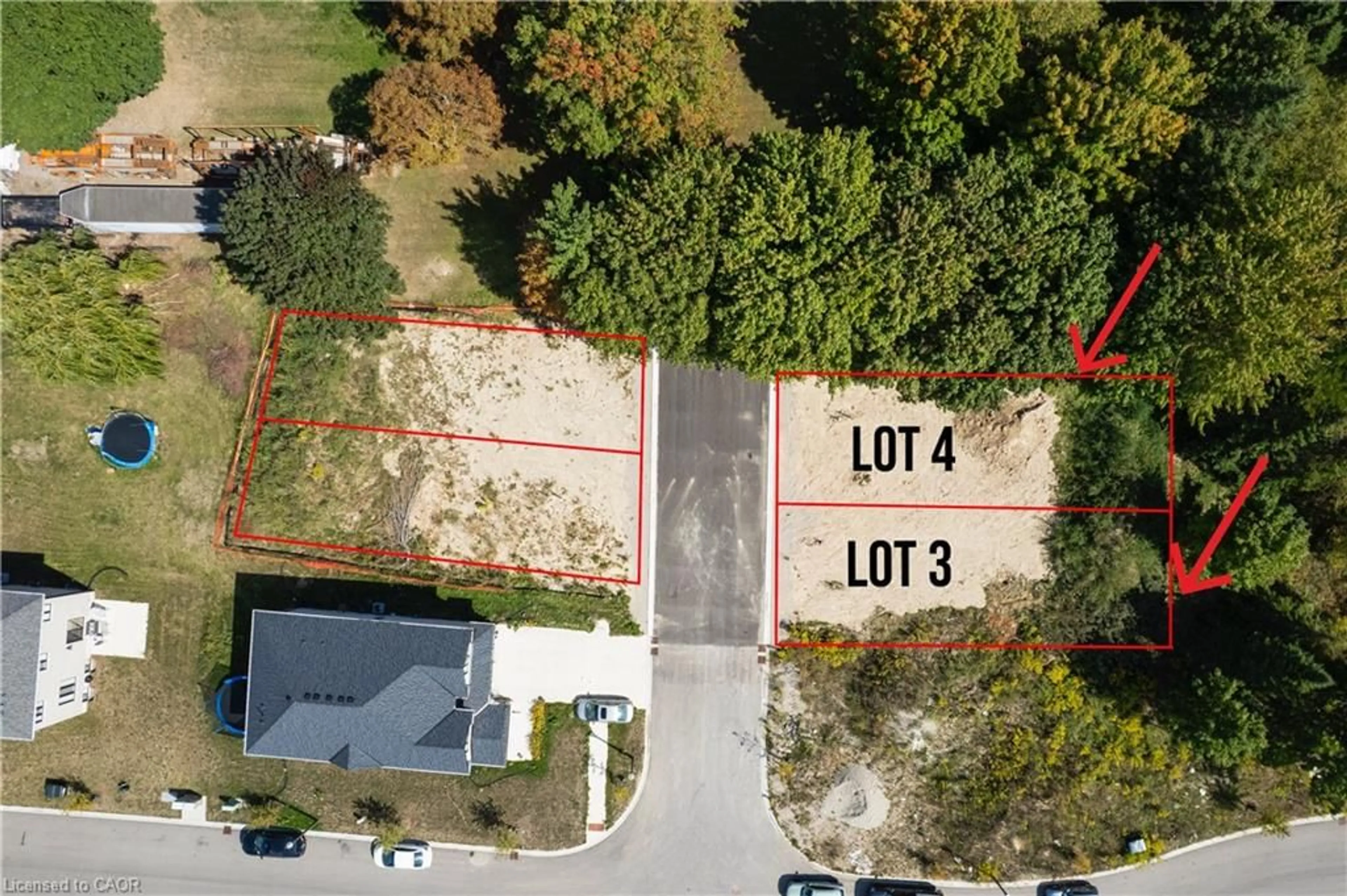 A pic from outside/outdoor area/front of a property/back of a property/a pic from drone, street for LT 1,2,3,4 Leslie St, Woodstock Ontario N4S 7W2