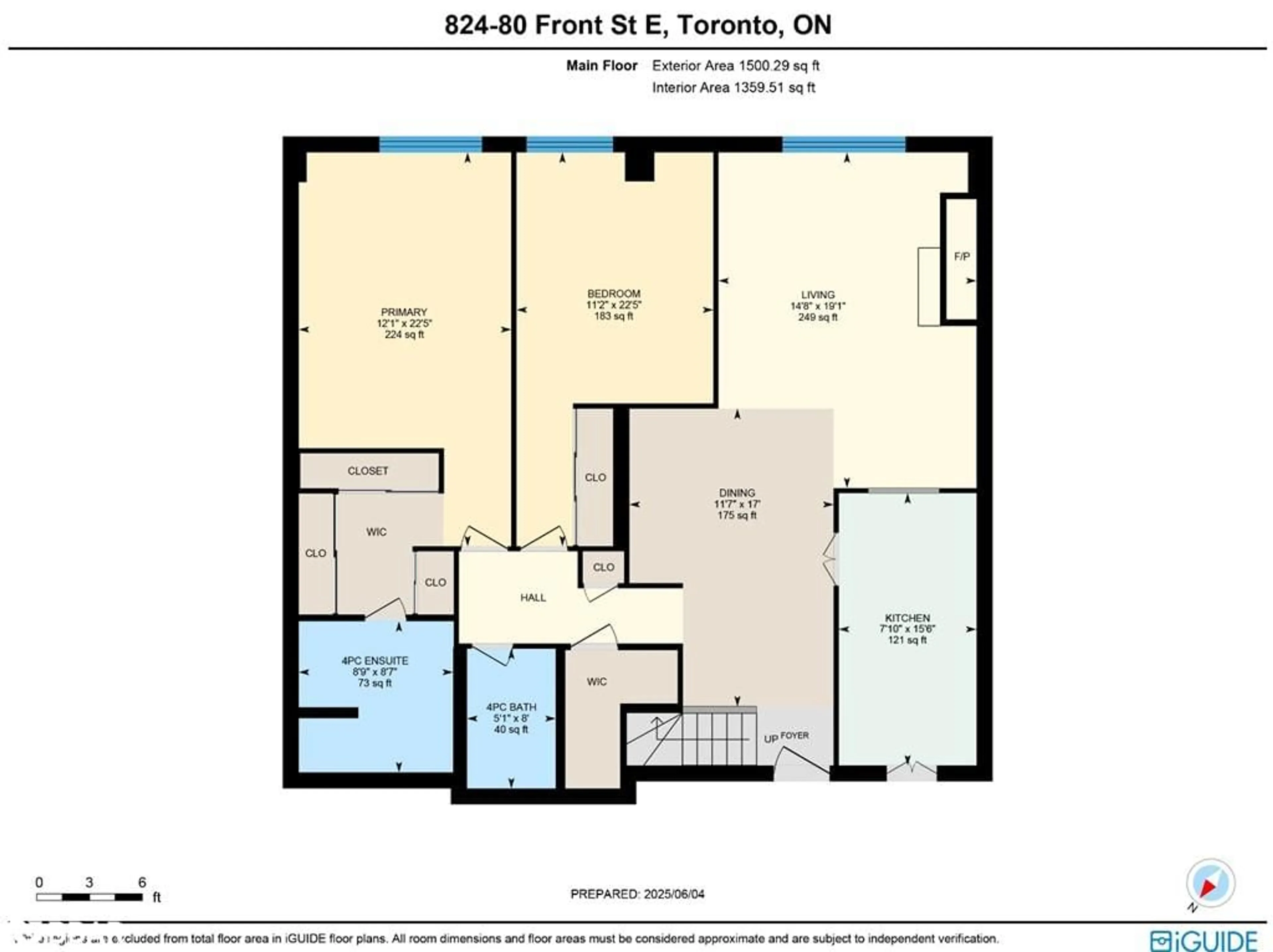 Floor plan for 80 Front St #824, Toronto Ontario M5E 1T4