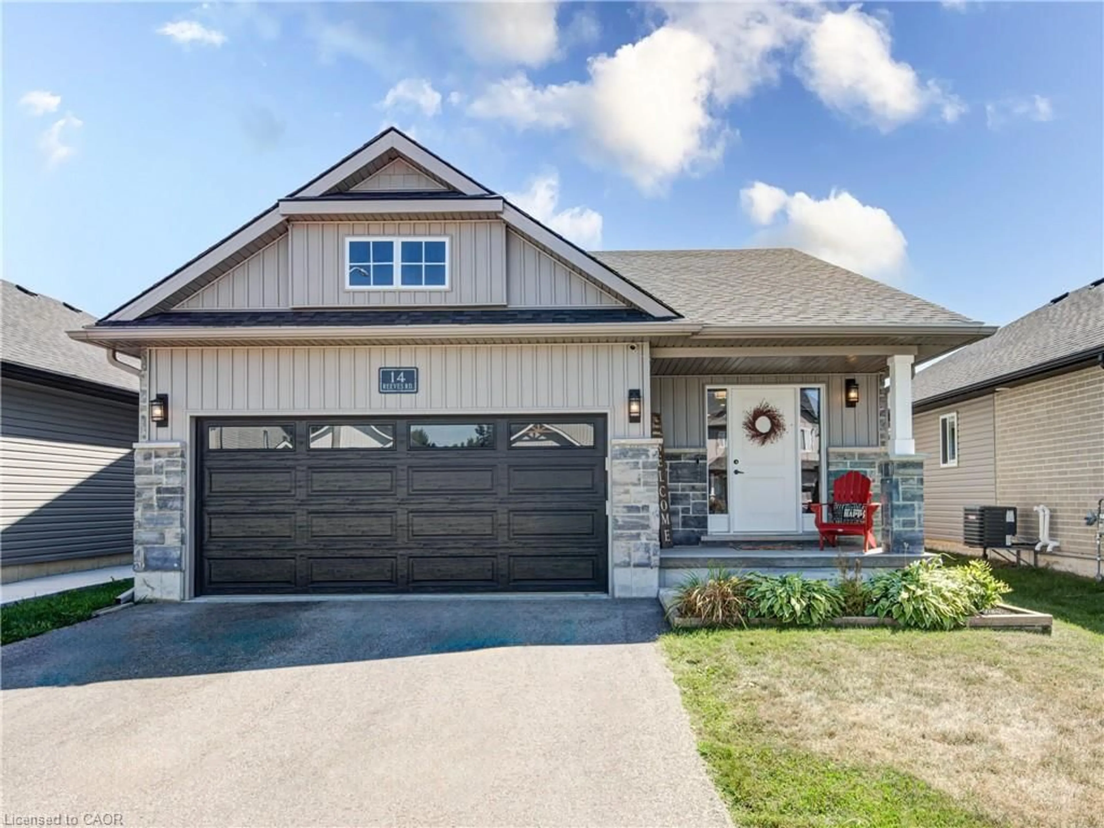 Home with brick exterior material, street for 14 Reeves Road Rd, Ingersoll Ontario N5C 0E1