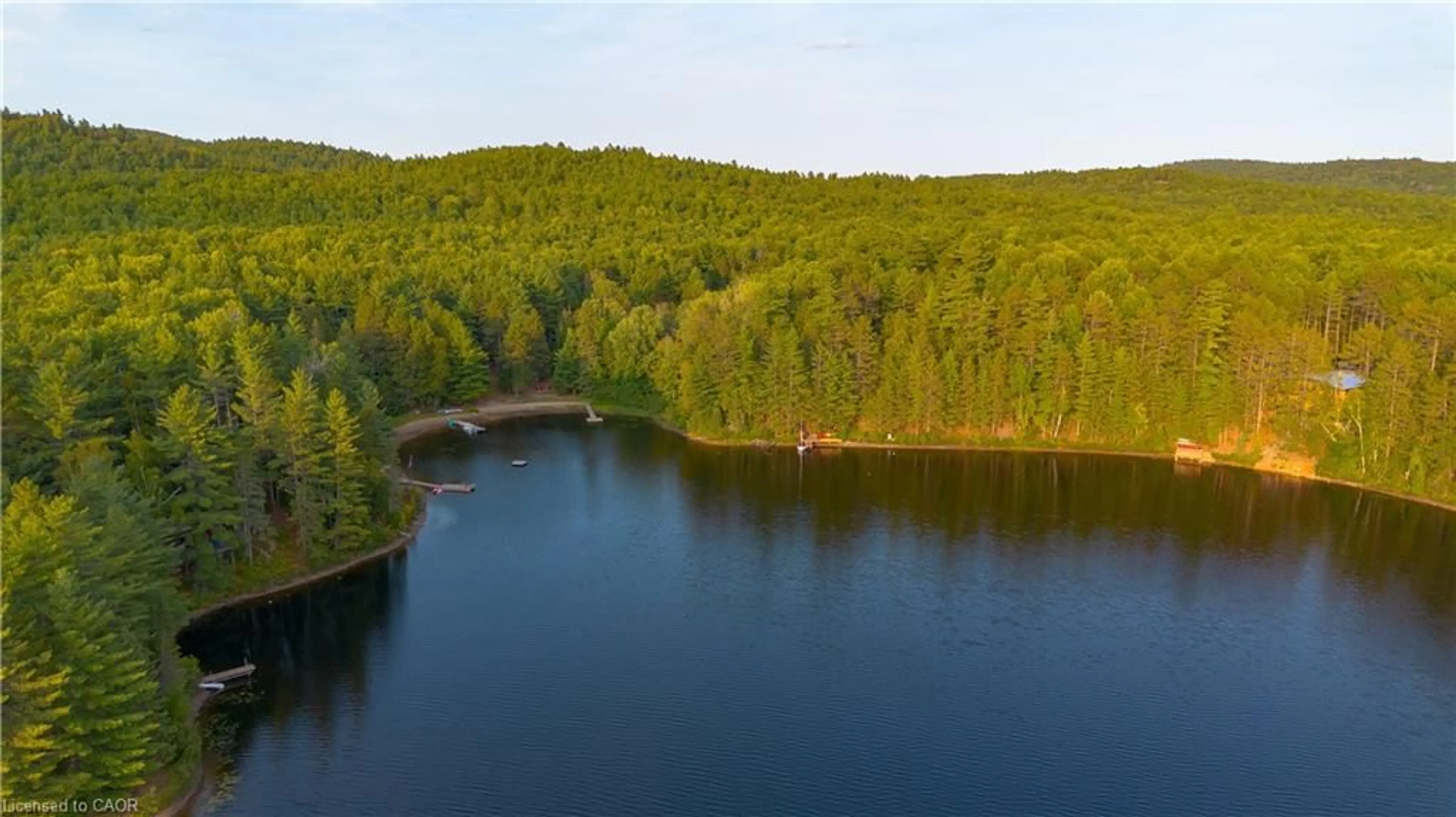 A pic from outside/outdoor area/front of a property/back of a property/a pic from drone, water/lake/river/ocean view for 1301 Dombroskie Rd, Madawaska Ontario K0J 1B0