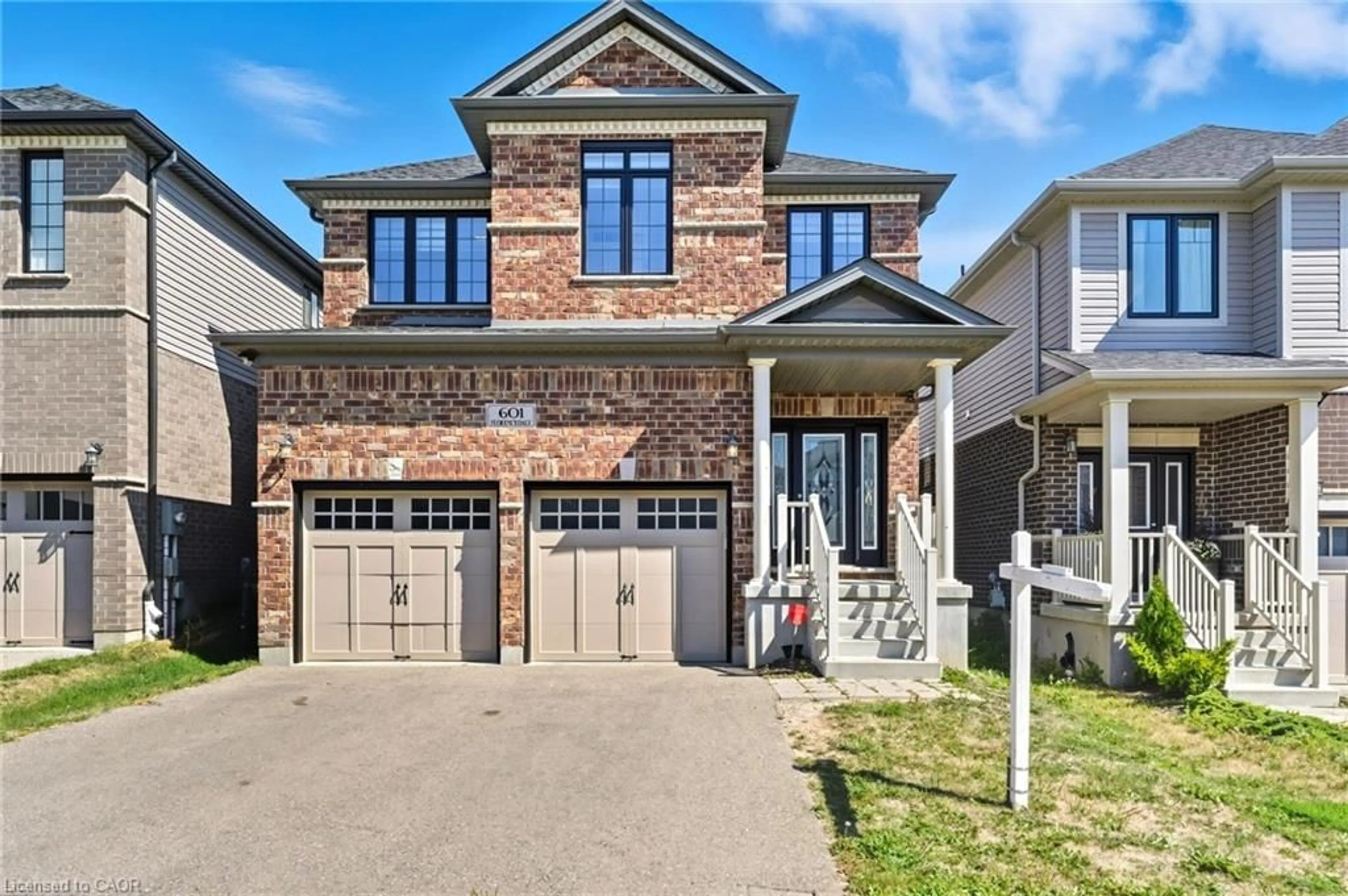 Home with brick exterior material, street for 601 Florencedale Cres, Kitchener Ontario N2R 0N4