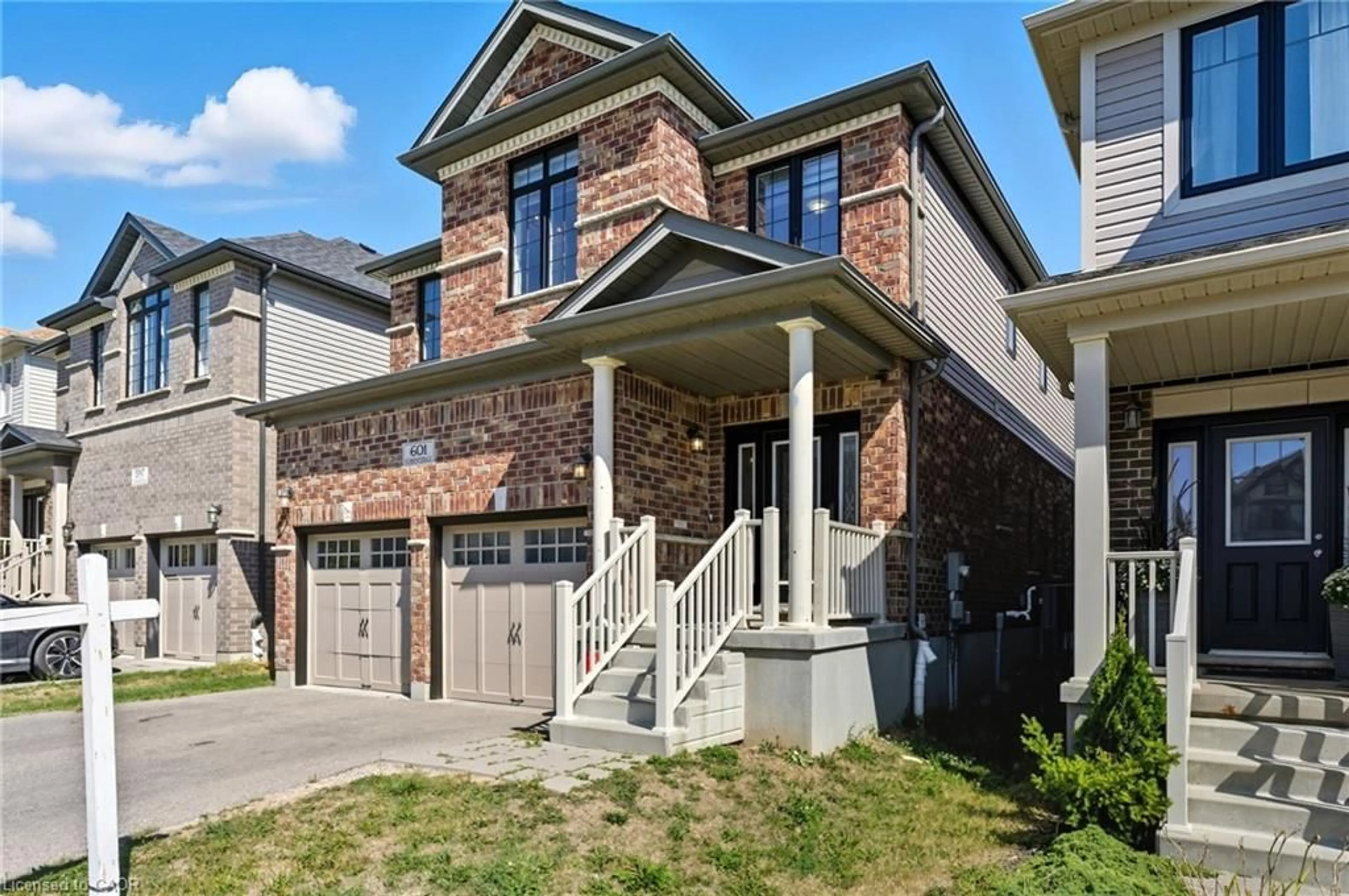Home with brick exterior material, street for 601 Florencedale Cres, Kitchener Ontario N2R 0N4