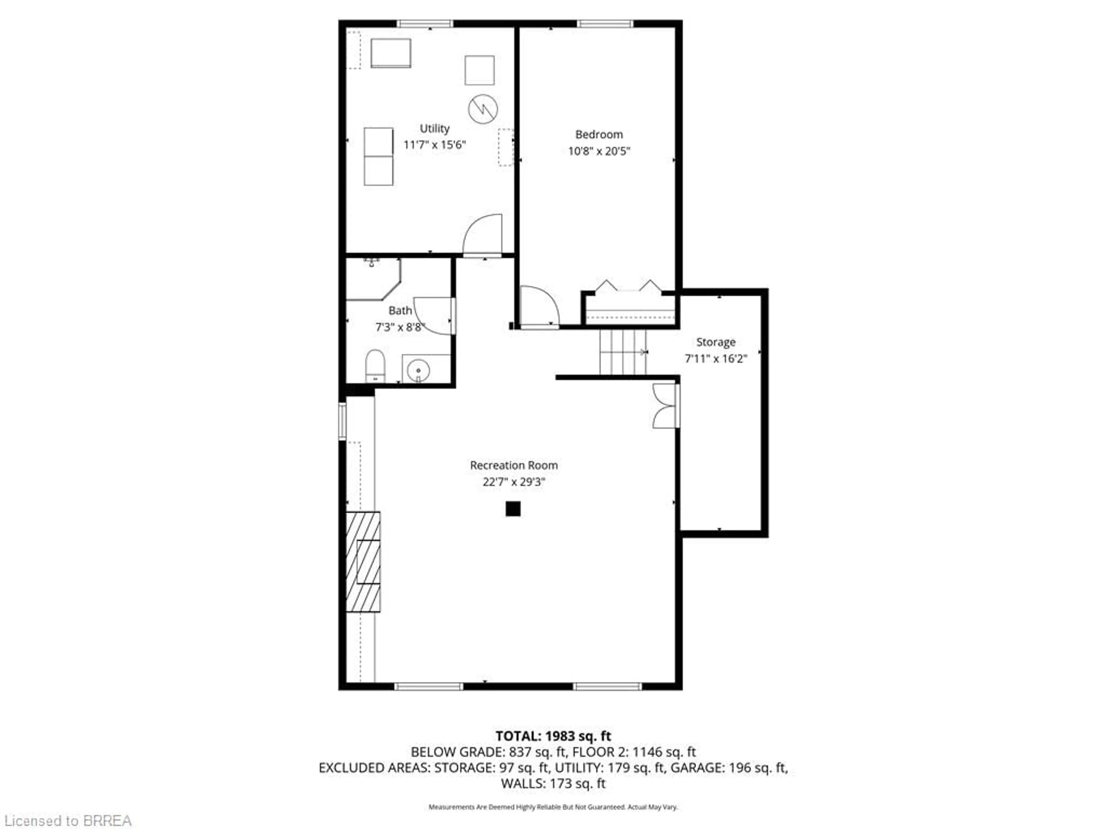 Floor plan for 18 Scott St, St. George Ontario N0E 1N0
