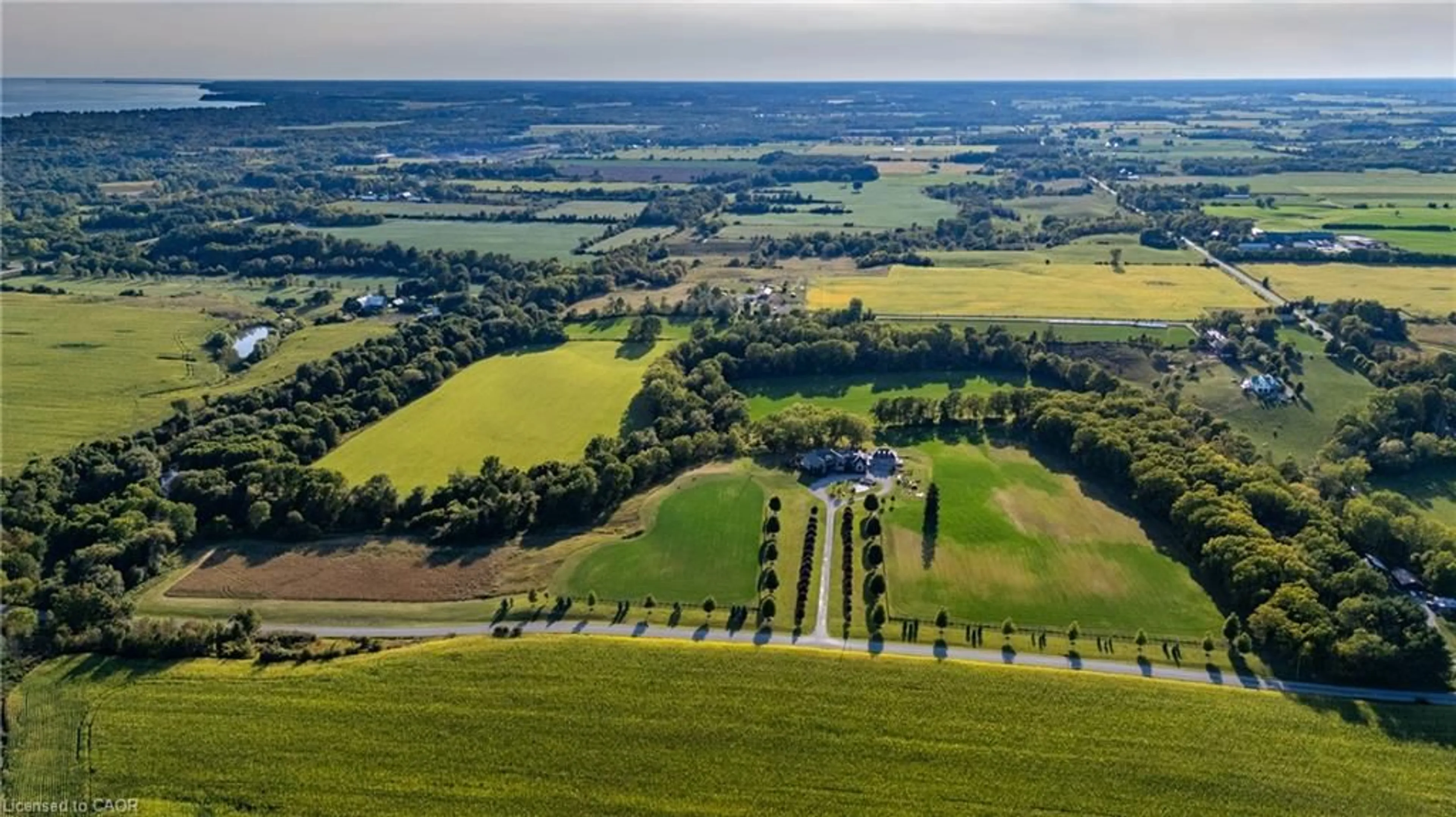 A pic from outside/outdoor area/front of a property/back of a property/a pic from drone, forest/trees view for 649 East Quarter Line, Port Dover Ontario N0A 1N1