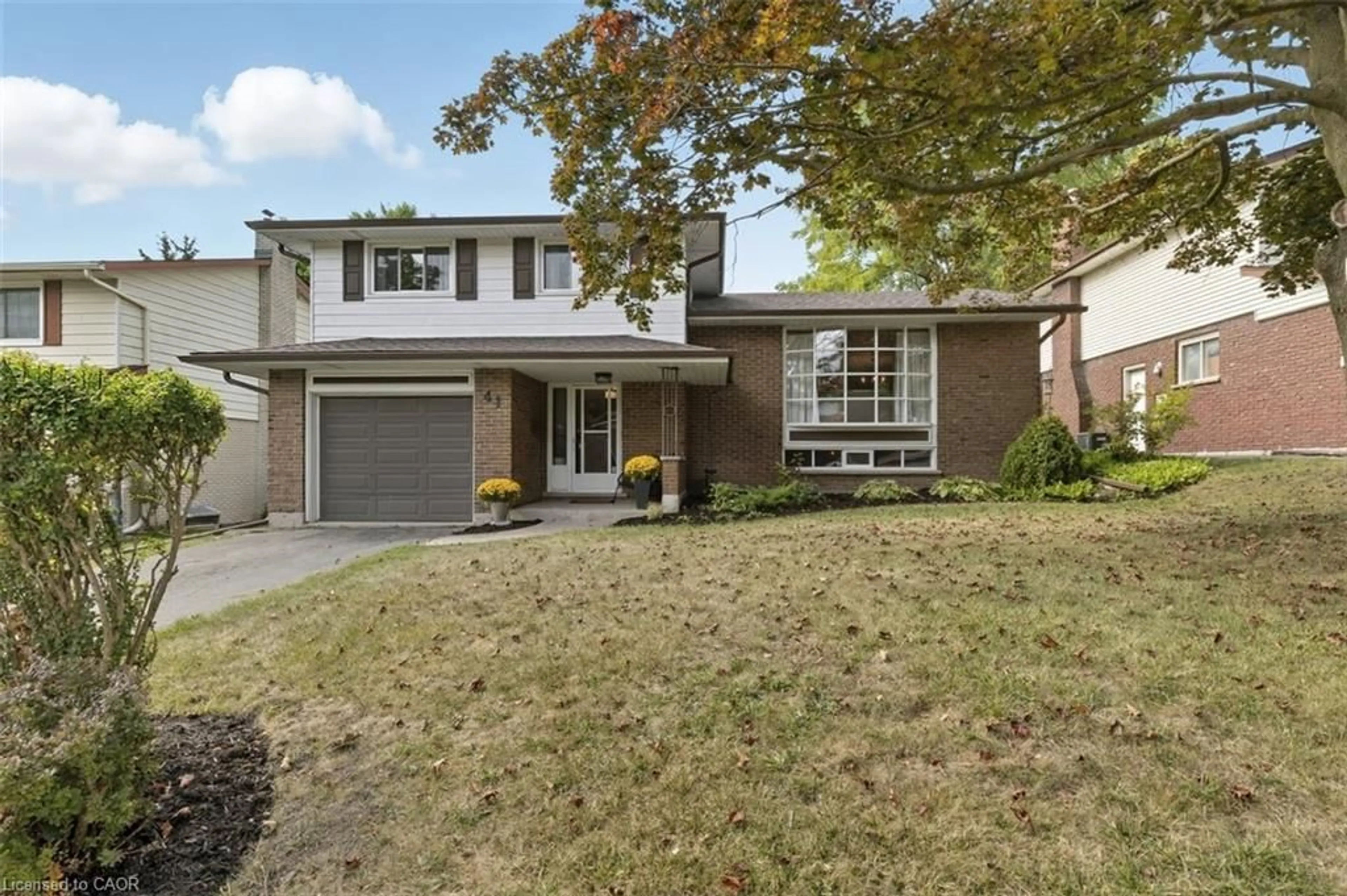 Home with brick exterior material, street for 41 Inwood Dr, Kitchener Ontario N2M 2Y9