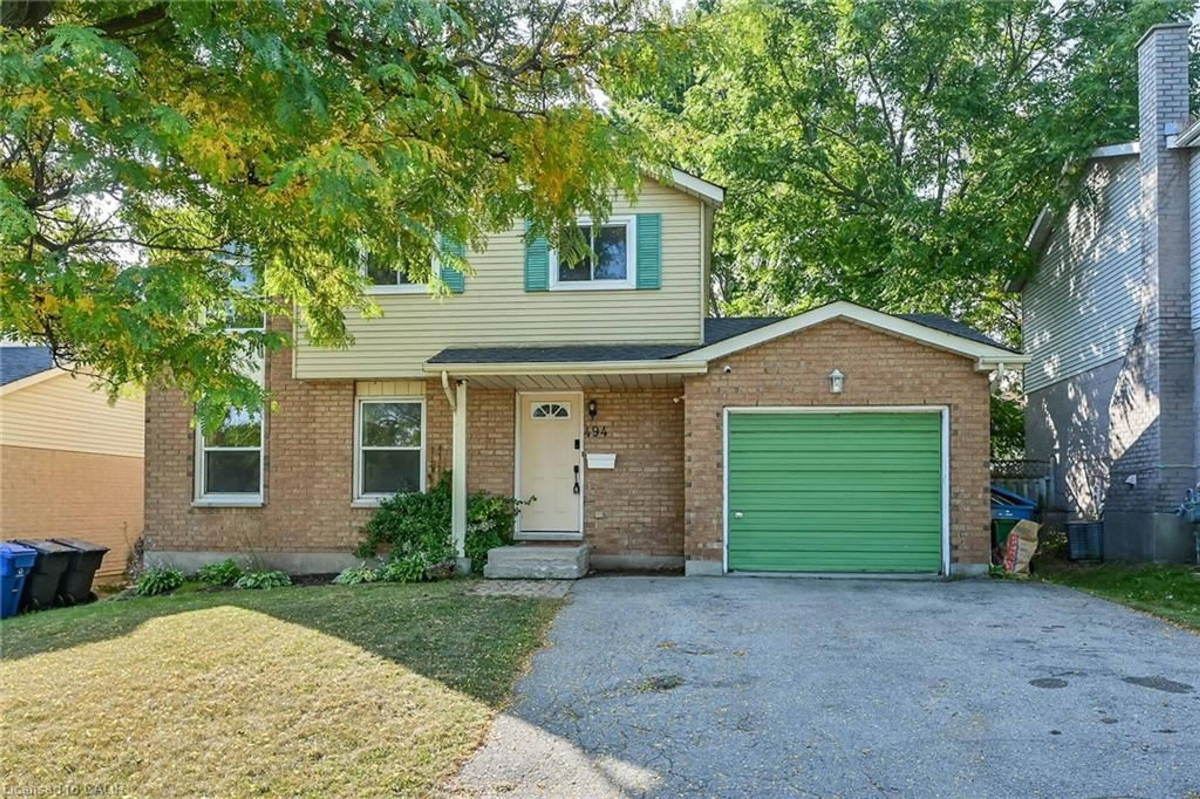 Home with brick exterior material, street for 494 Kortright Rd, Guelph Ontario N1G 3Z1