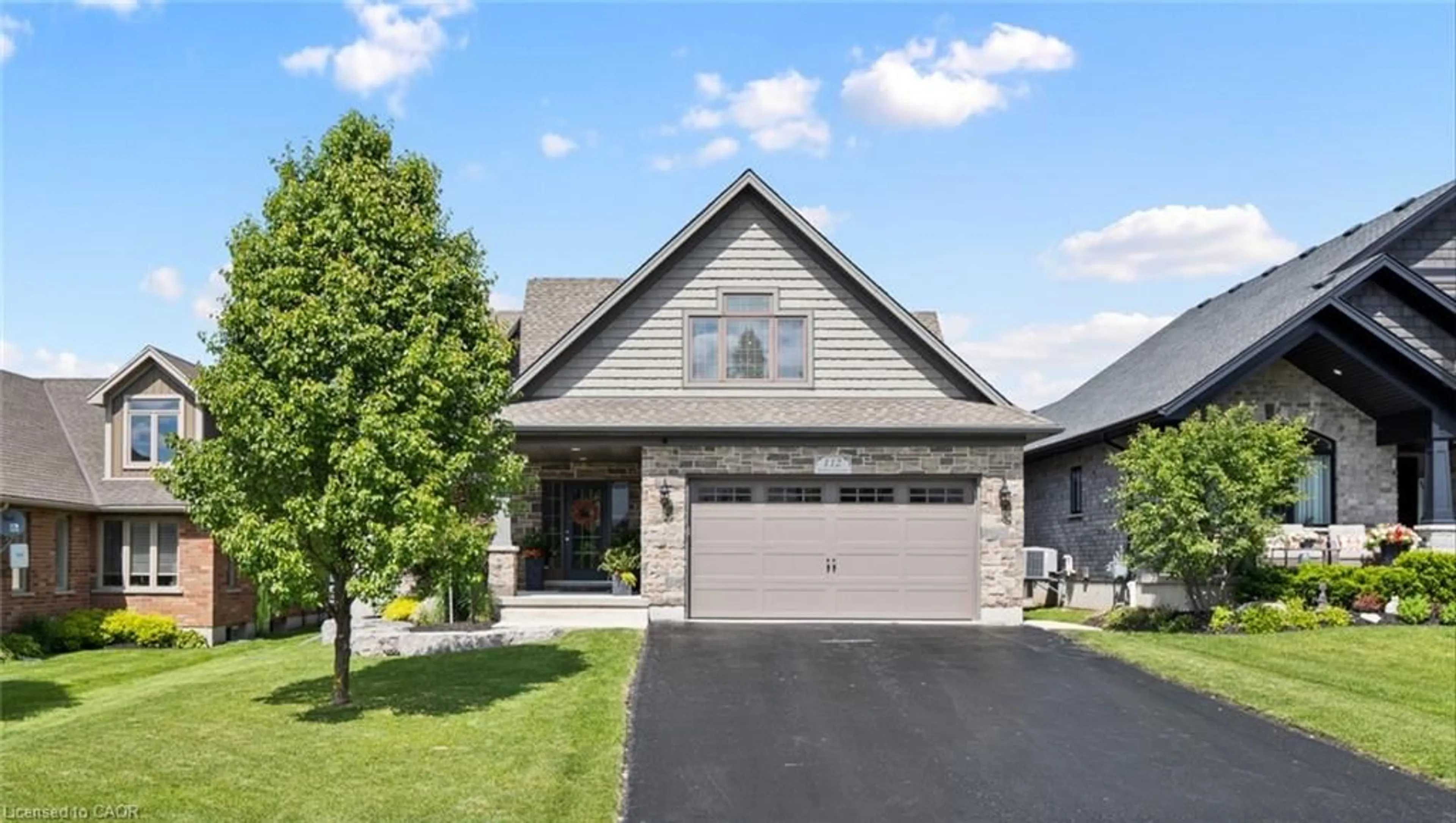 Home with brick exterior material, street for 112 Ruby's Cres, Mount Forest Ontario N0G 2L2
